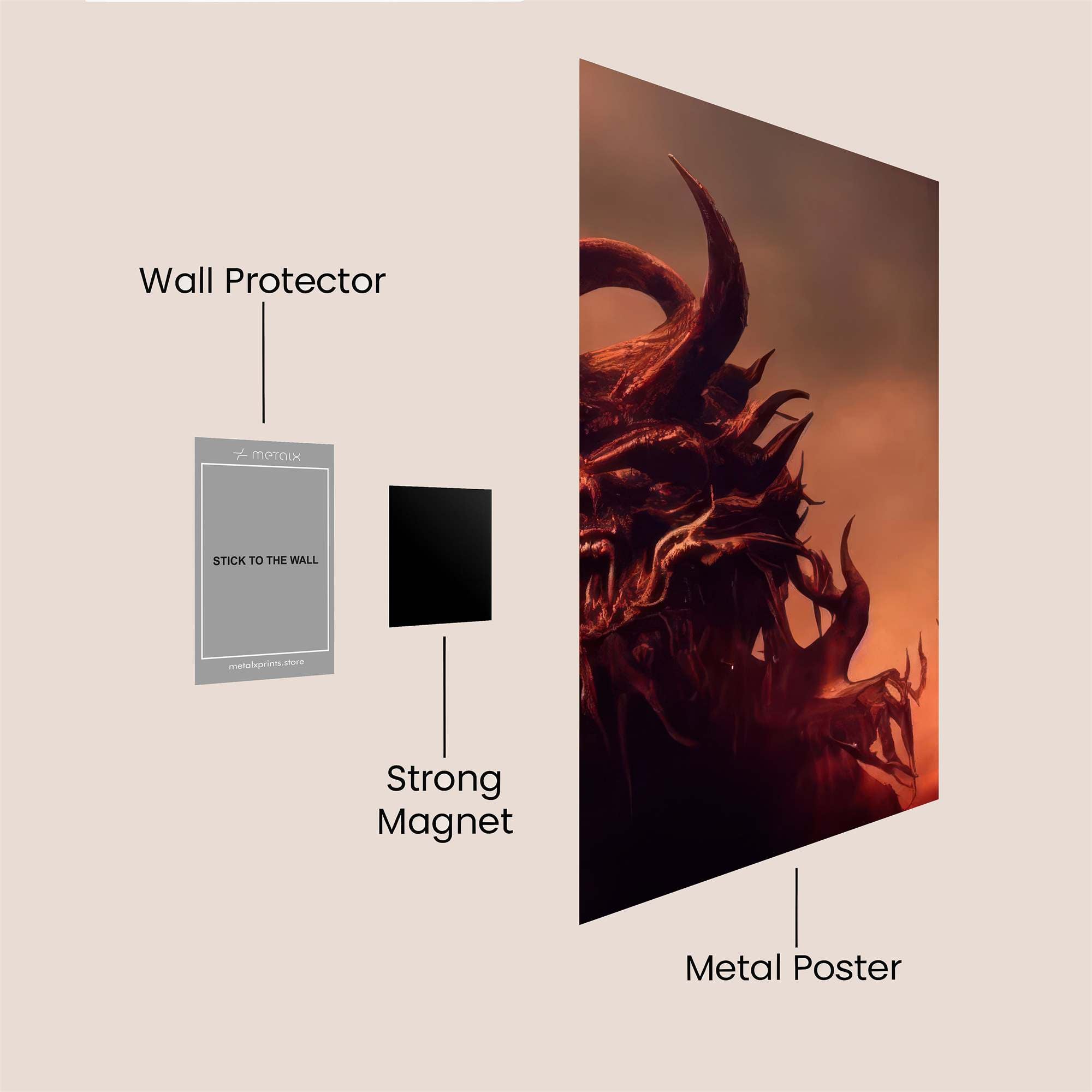 Demon Fury Safe Wall Magnetic / M