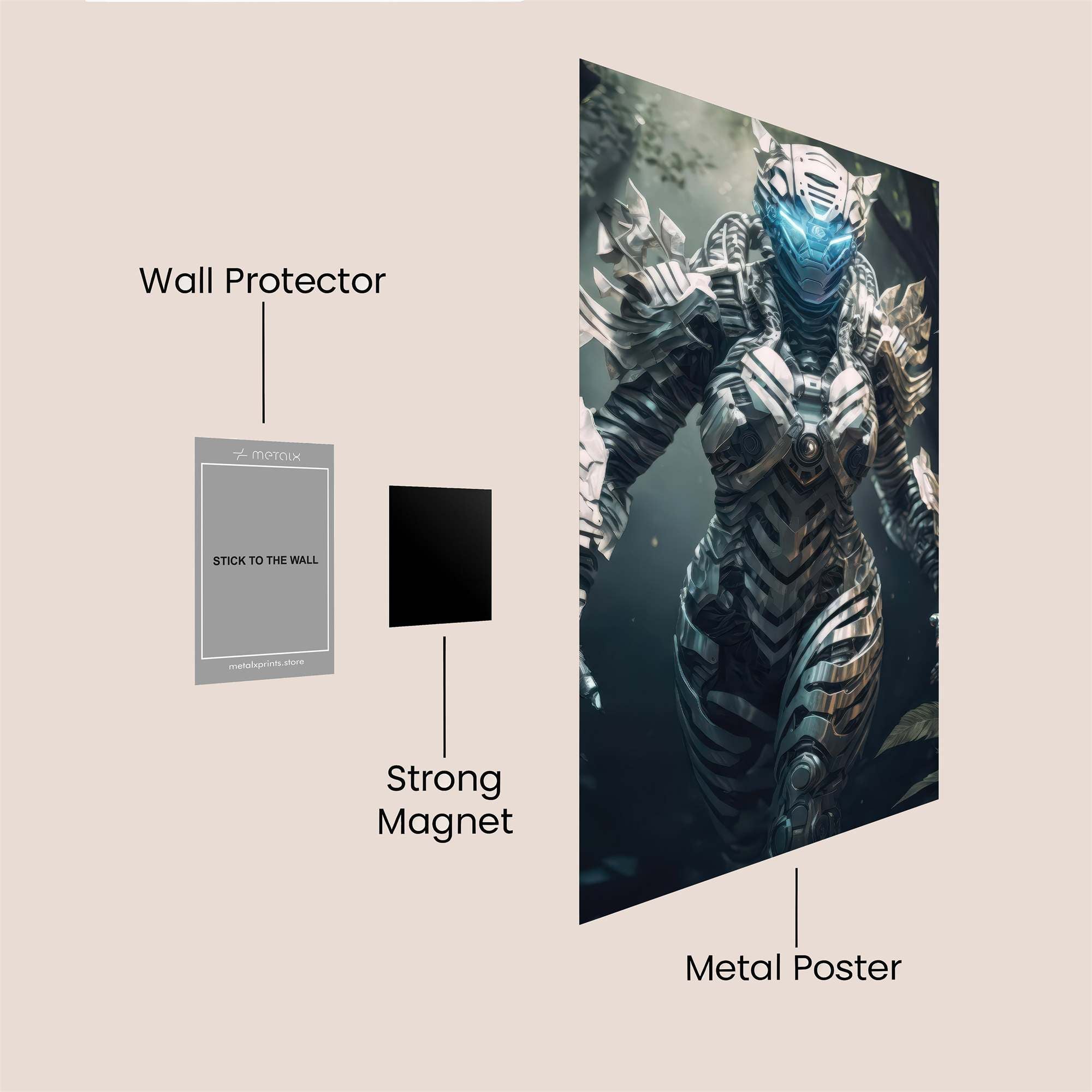 Robot Enigma Safe Wall Magnetic / M