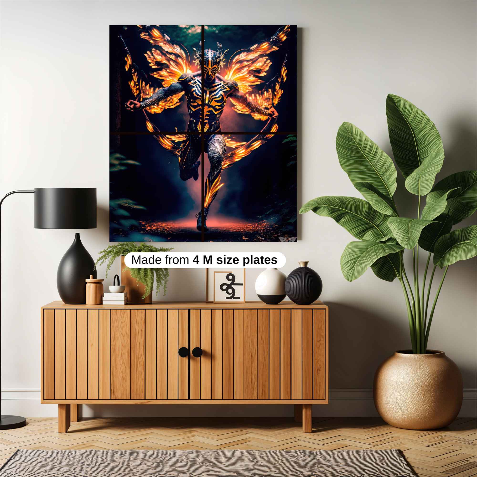 Flame Warrior Safe Wall Magnetic / M