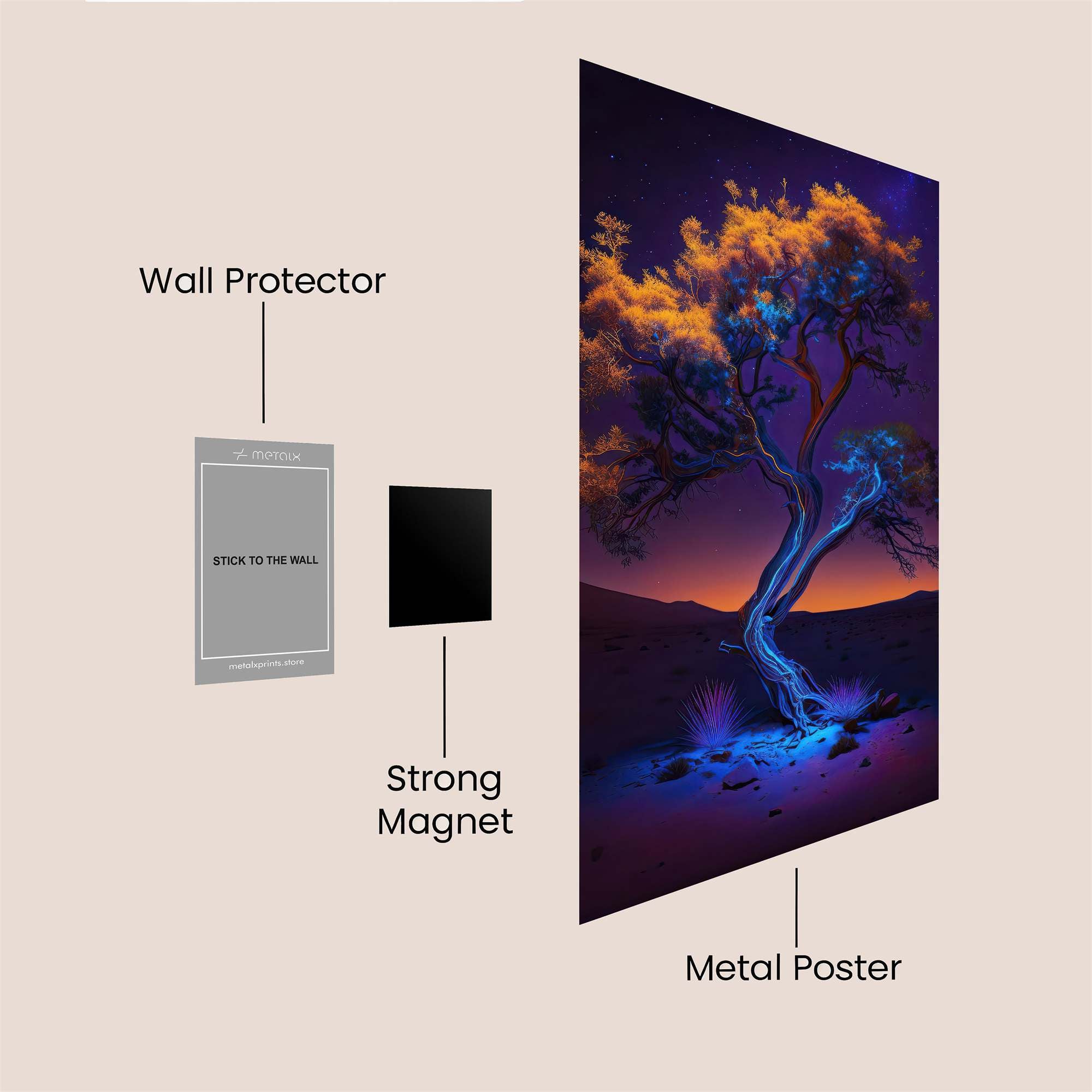 Glow Enigma Safe Wall Magnetic / M