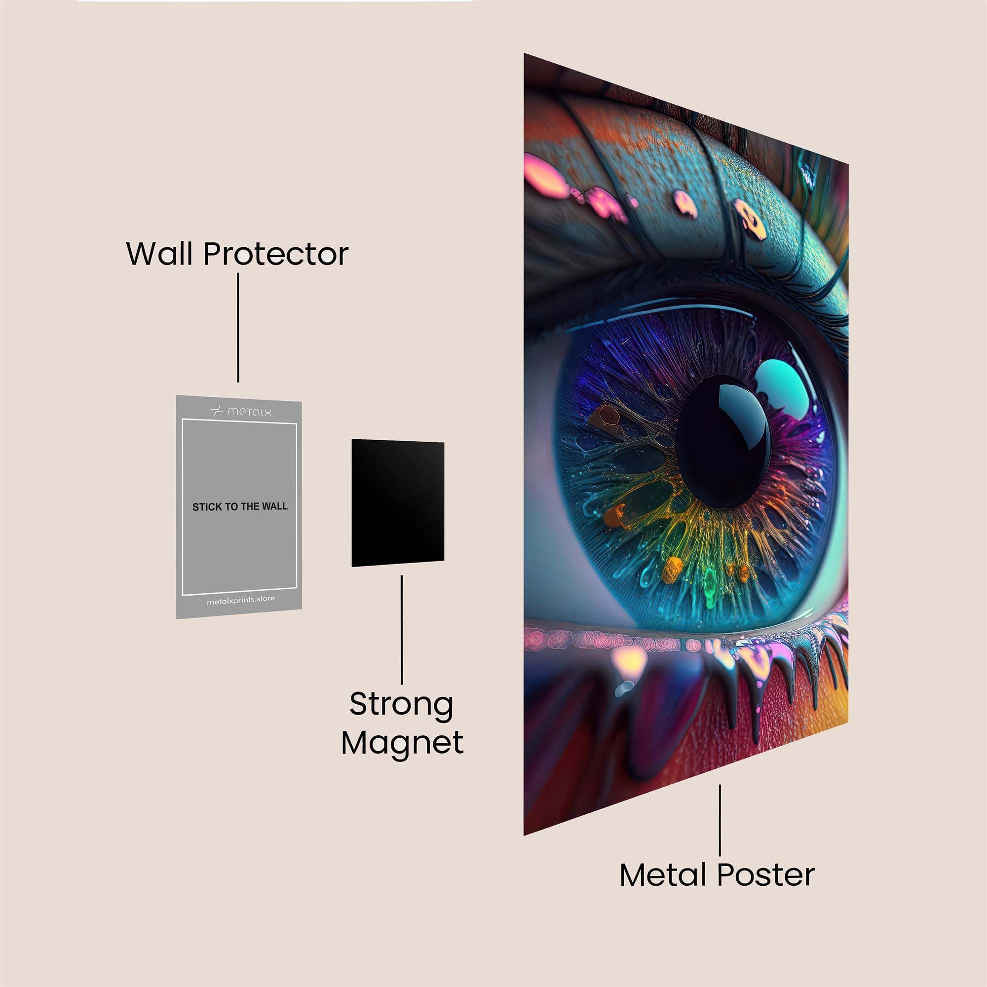 Rainbow Enigma Safe Wall Magnetic / M