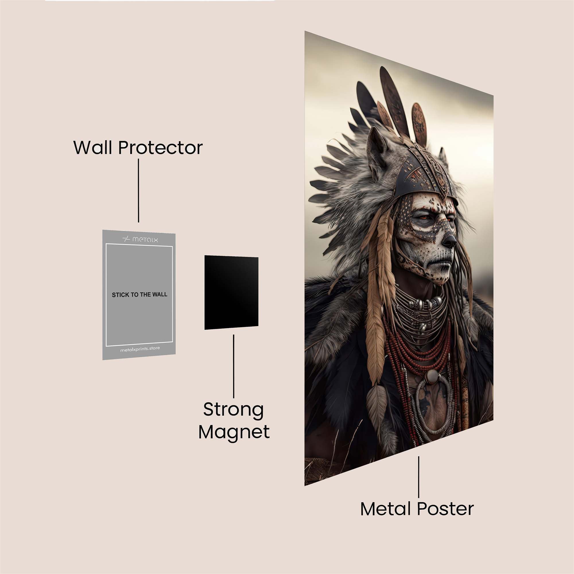 Warrior Serene Safe Wall Magnetic / M