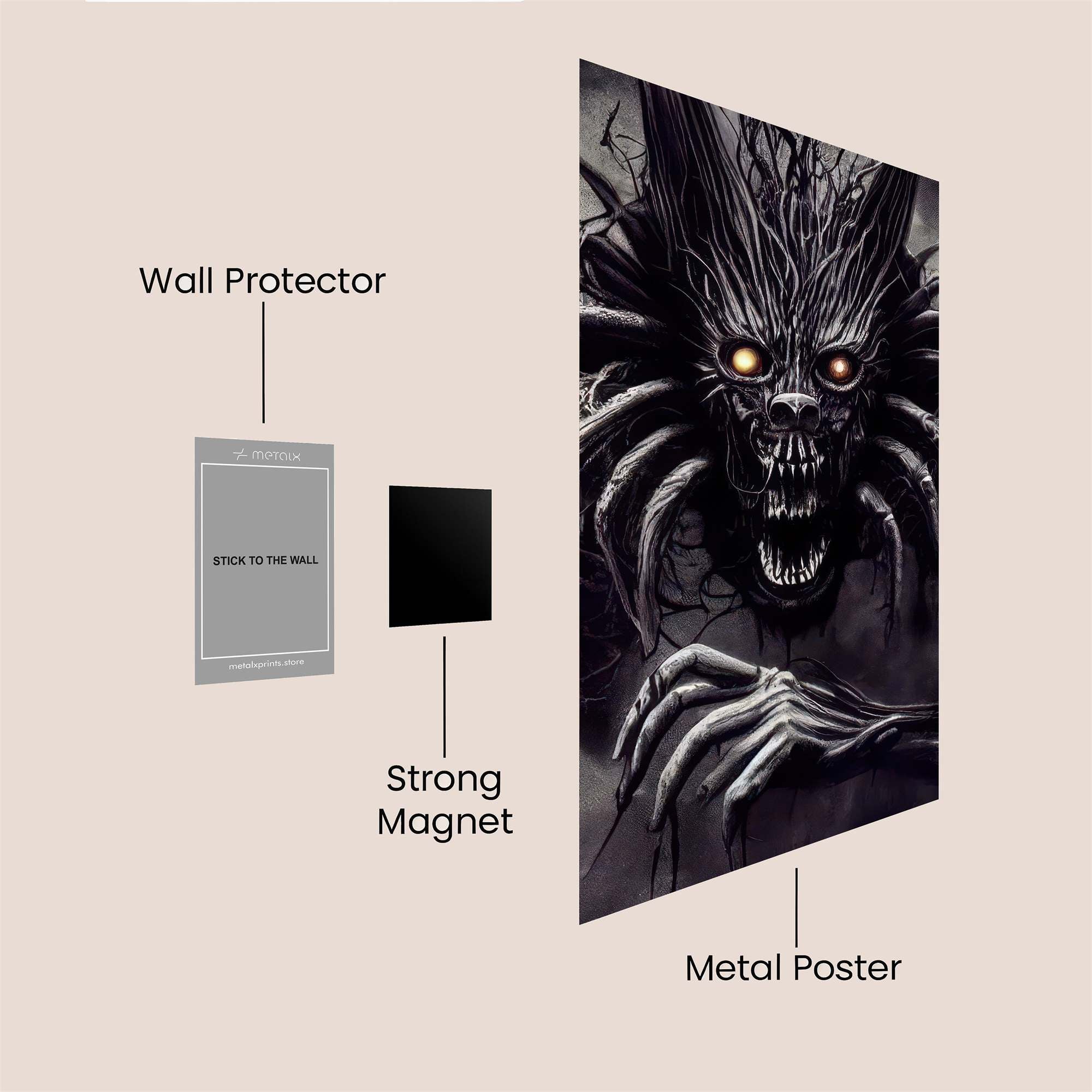 Demon Whispers Safe Wall Magnetic / M