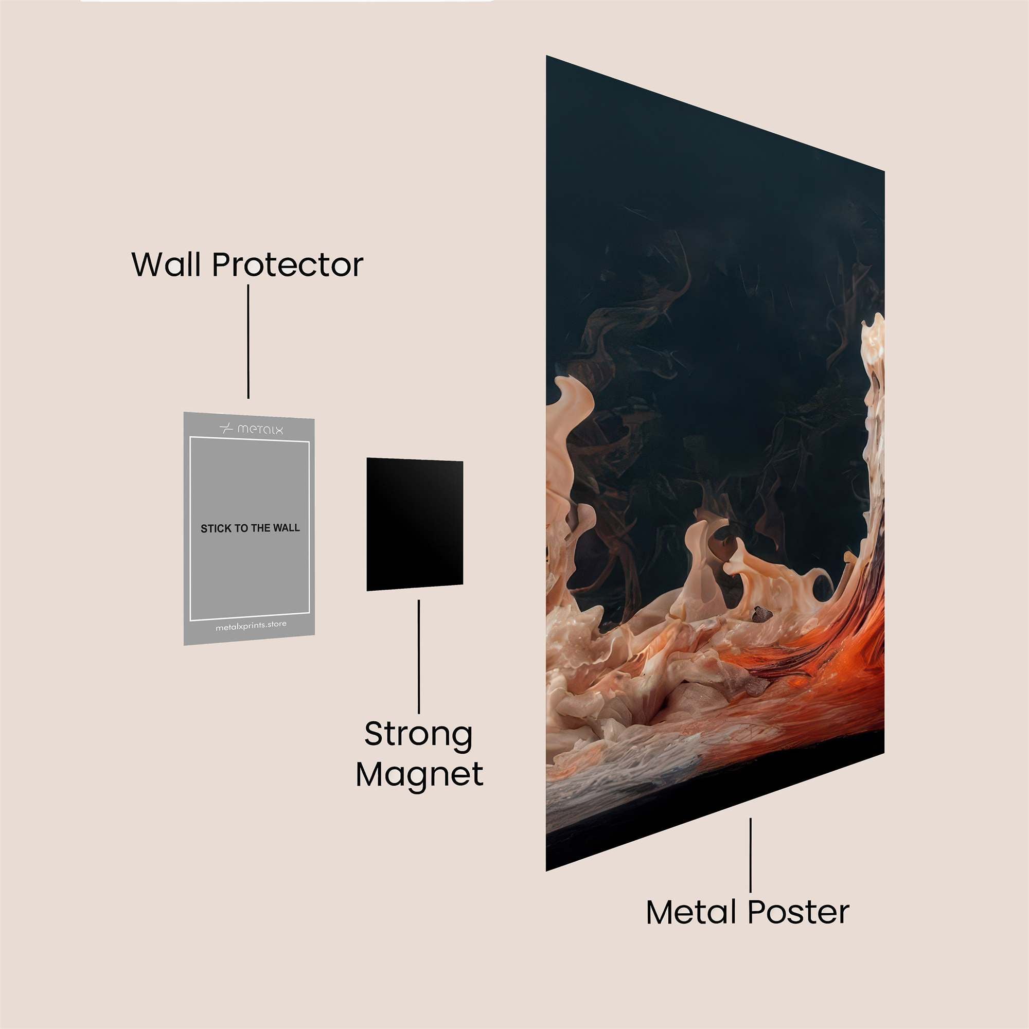 Calf Cool Safe Wall Magnetic / M