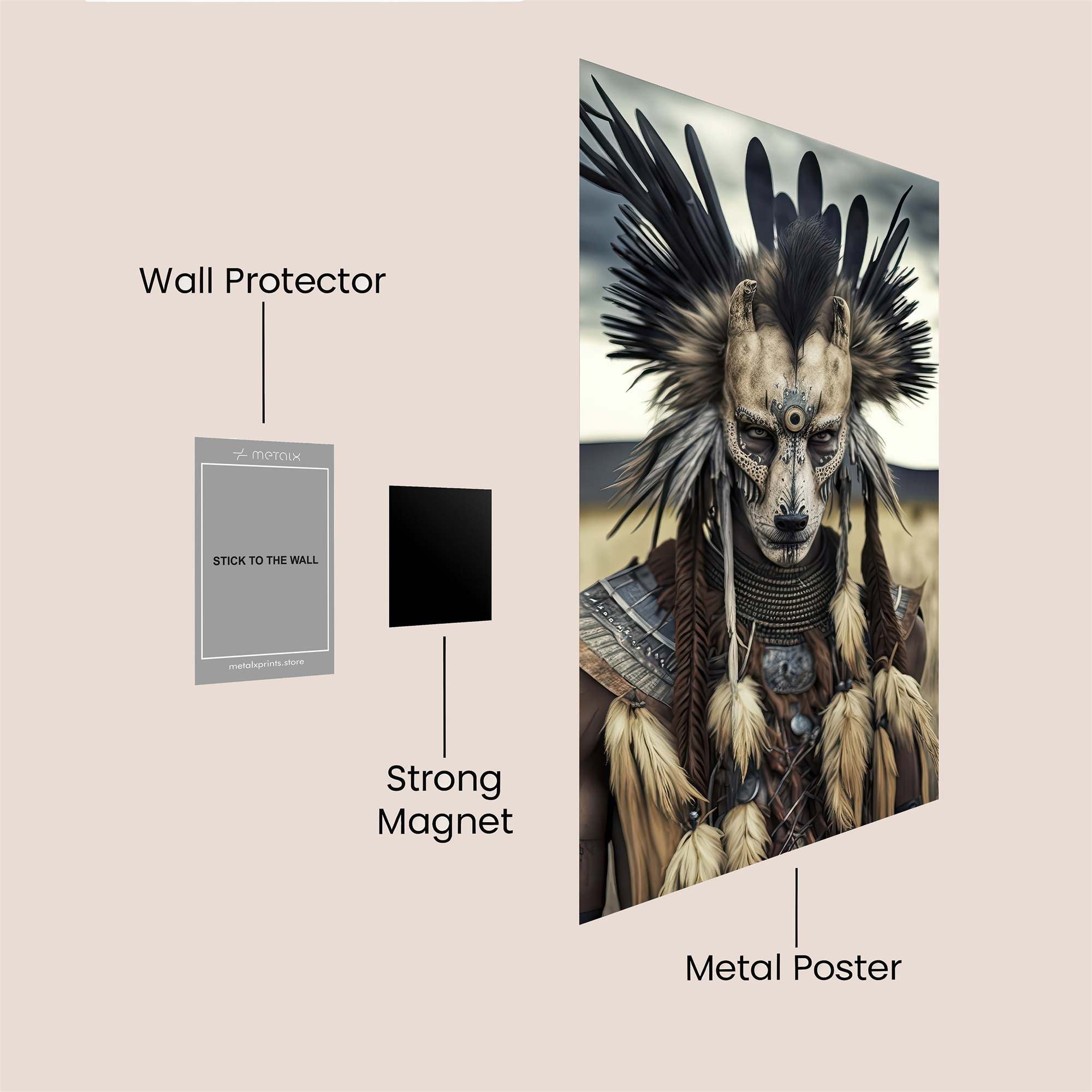 Warrior Spirit Safe Wall Magnetic / M