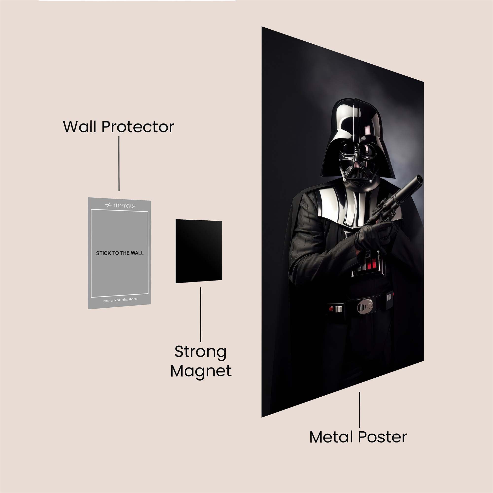 Vader Menacing Safe Wall Magnetic / M