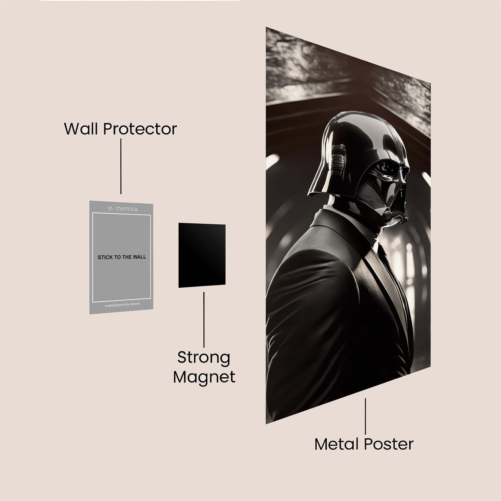 Vader Elegant Safe Wall Magnetic / M