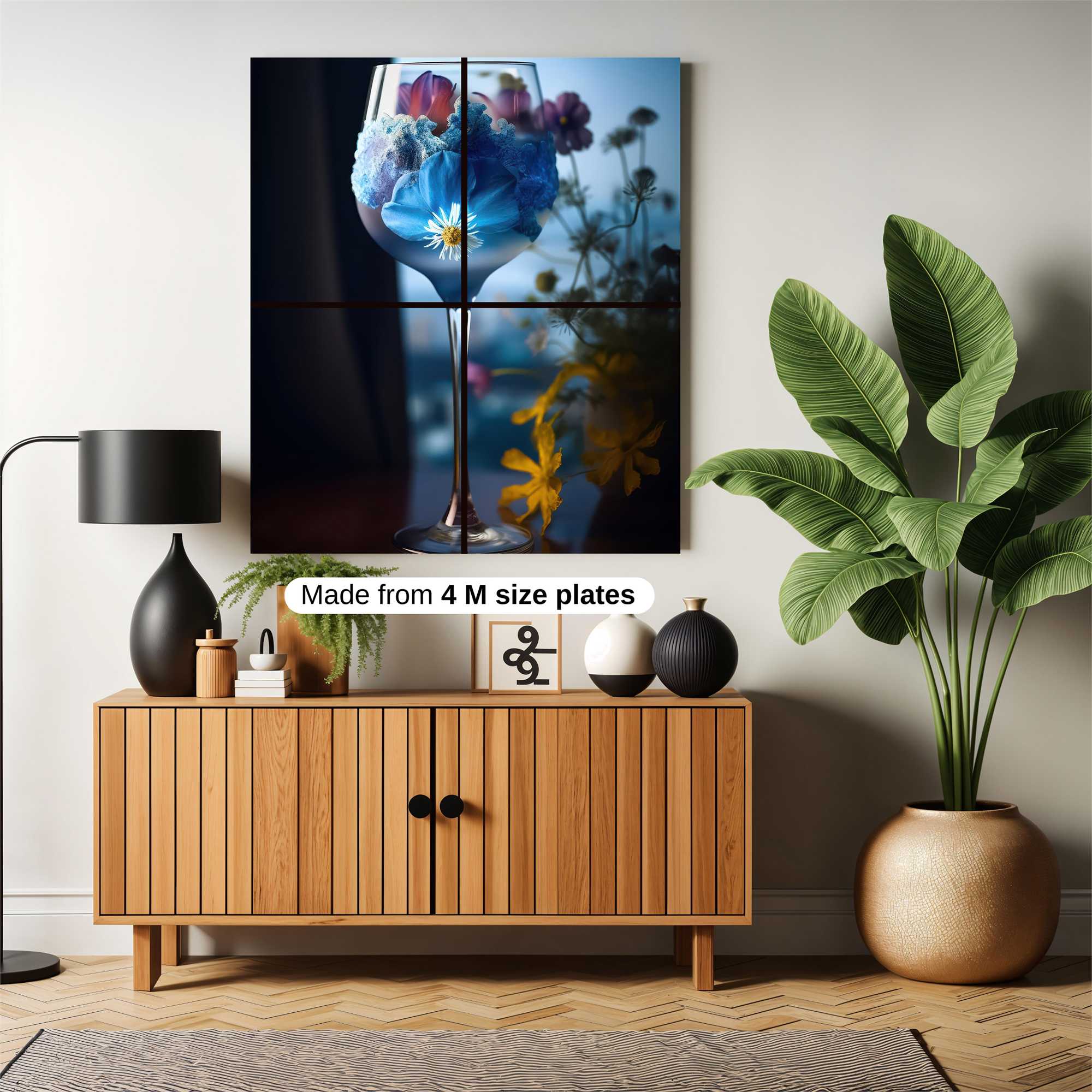 Floral Serenity Safe Wall Magnetic / M