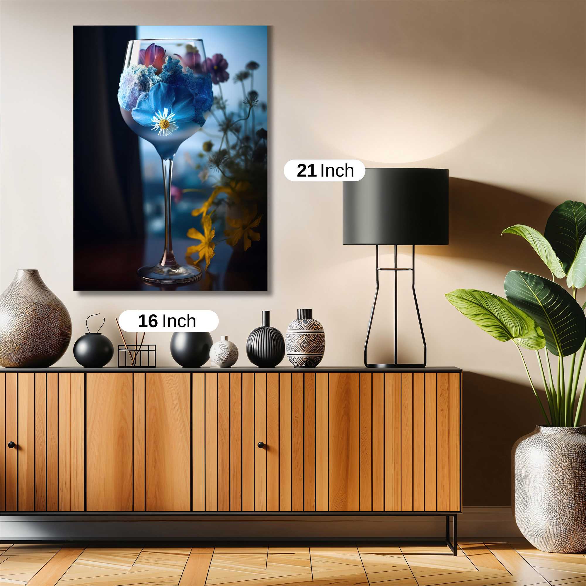 Floral Serenity Safe Wall Magnetic / M