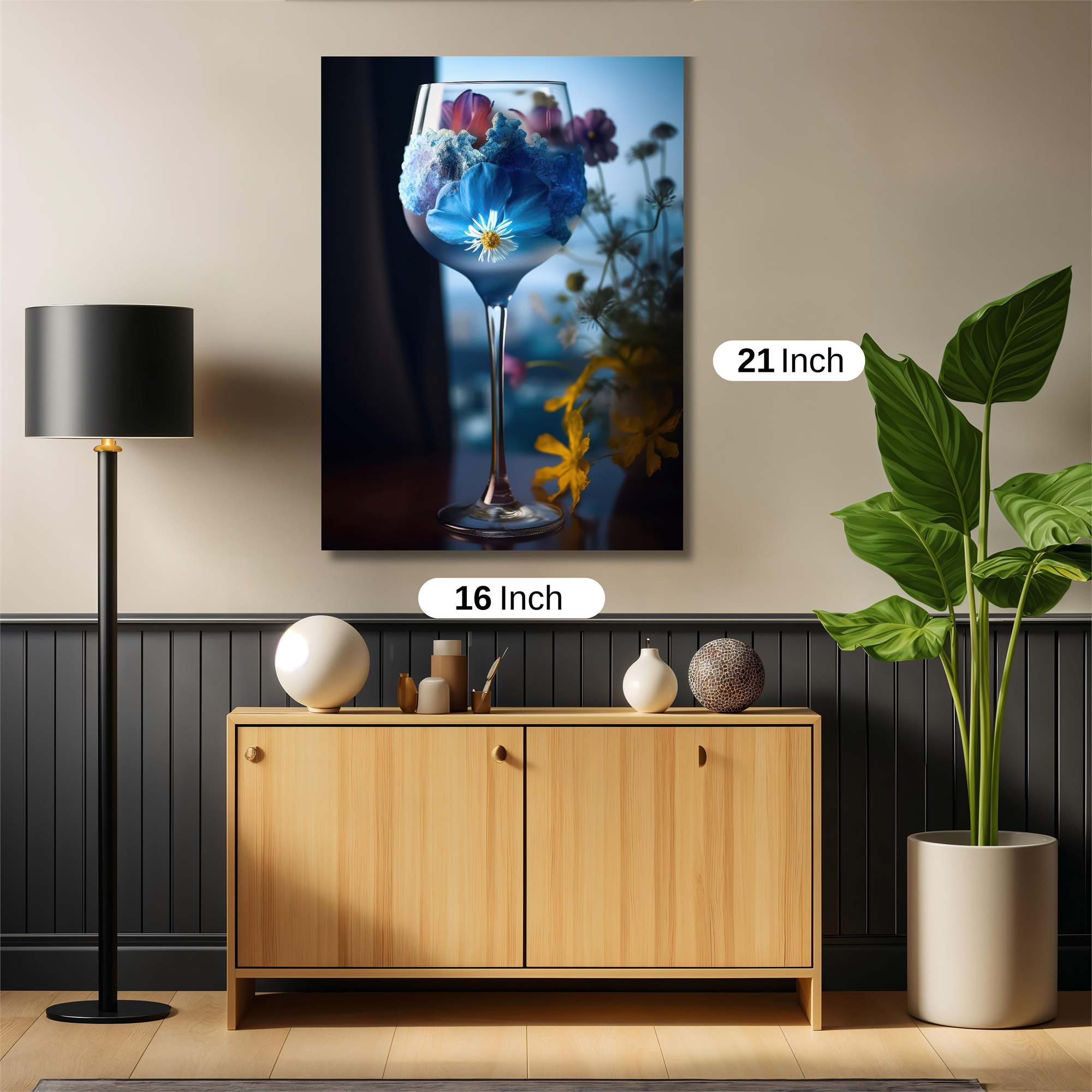 Floral Serenity Safe Wall Magnetic / M