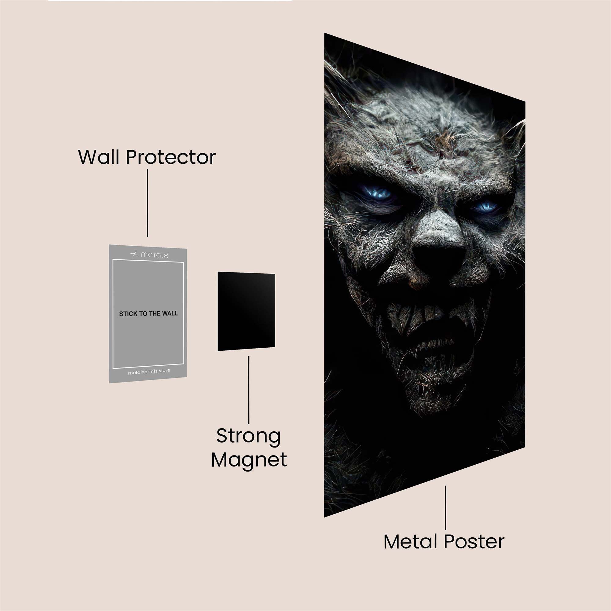 Werewolf Dread Safe Wall Magnetic / M