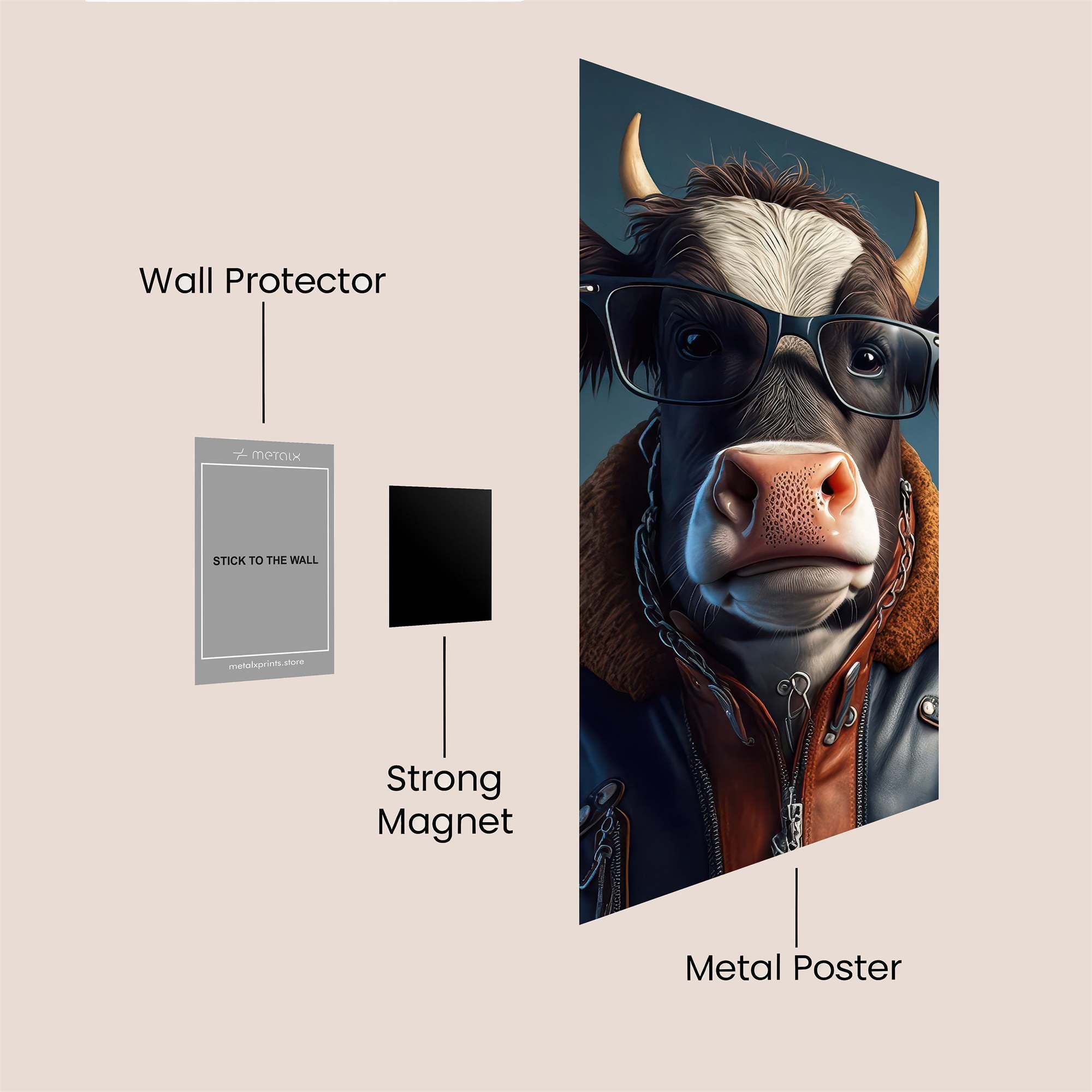 Scholar Bovine Safe Wall Magnetic / M