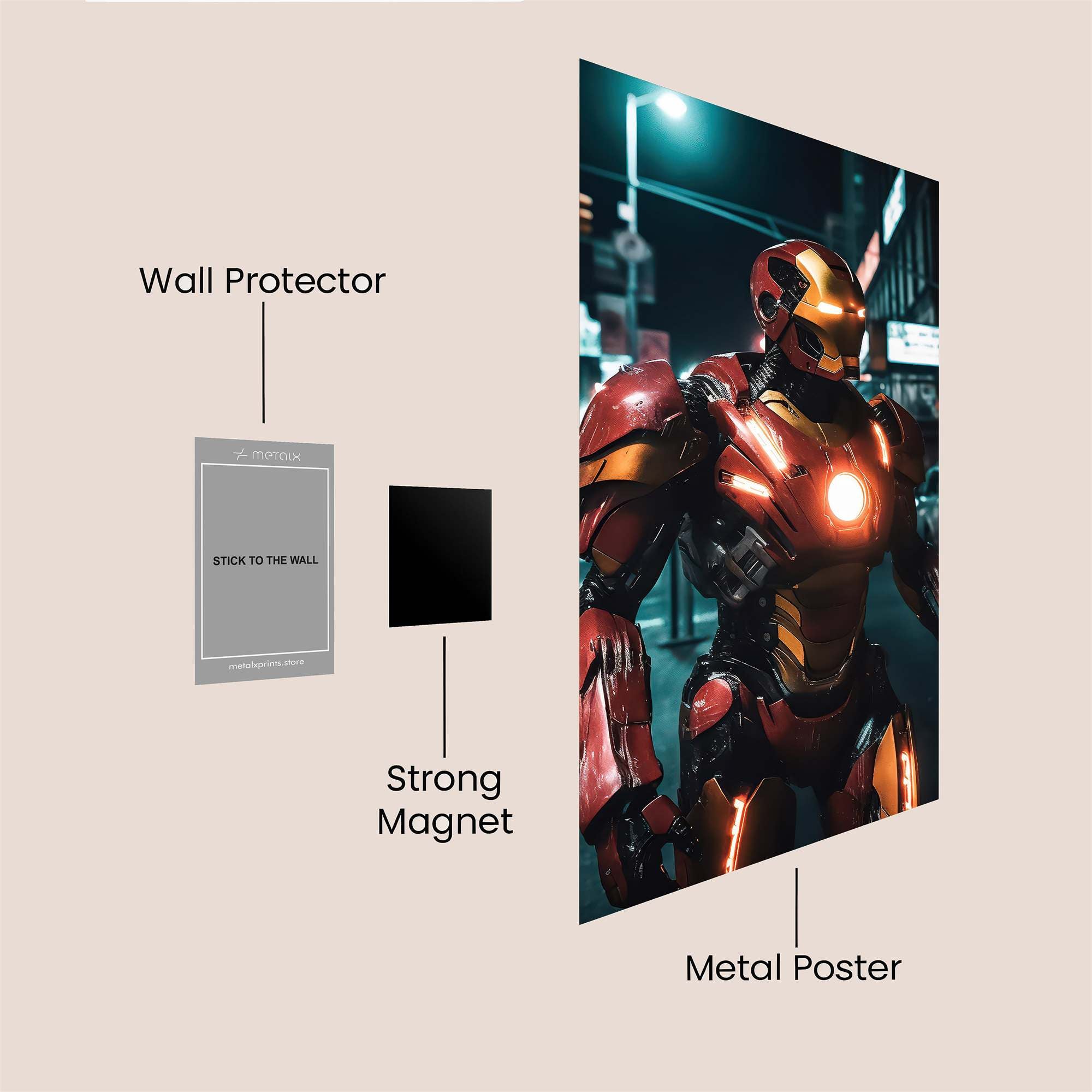 IronPatrol Safe Wall Magnetic / M