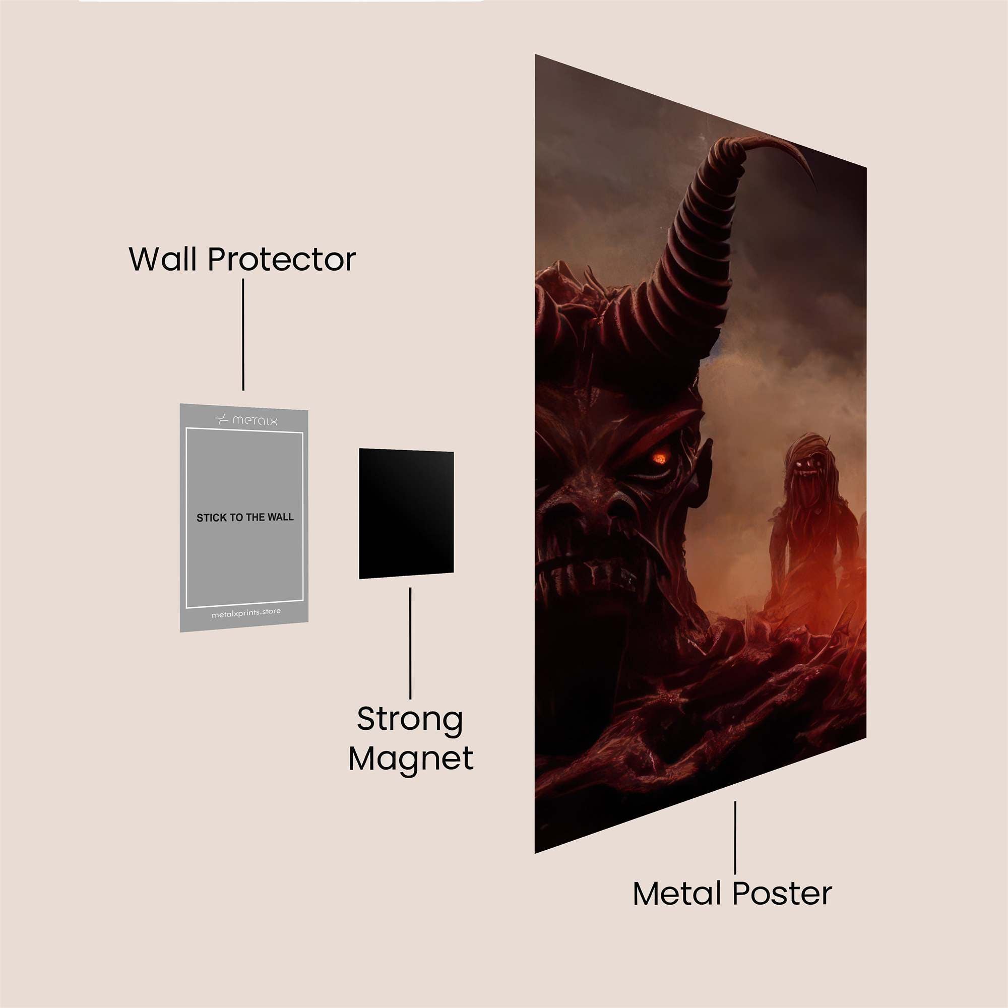 Demon Horde Safe Wall Magnetic / M