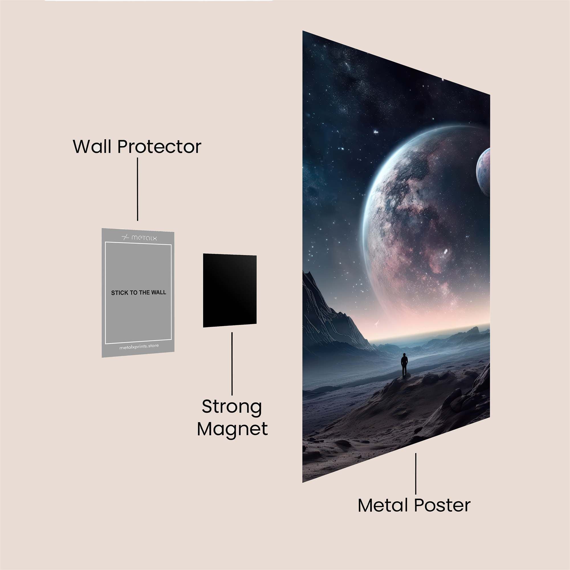 Cosmic Solitude Safe Wall Magnetic / M