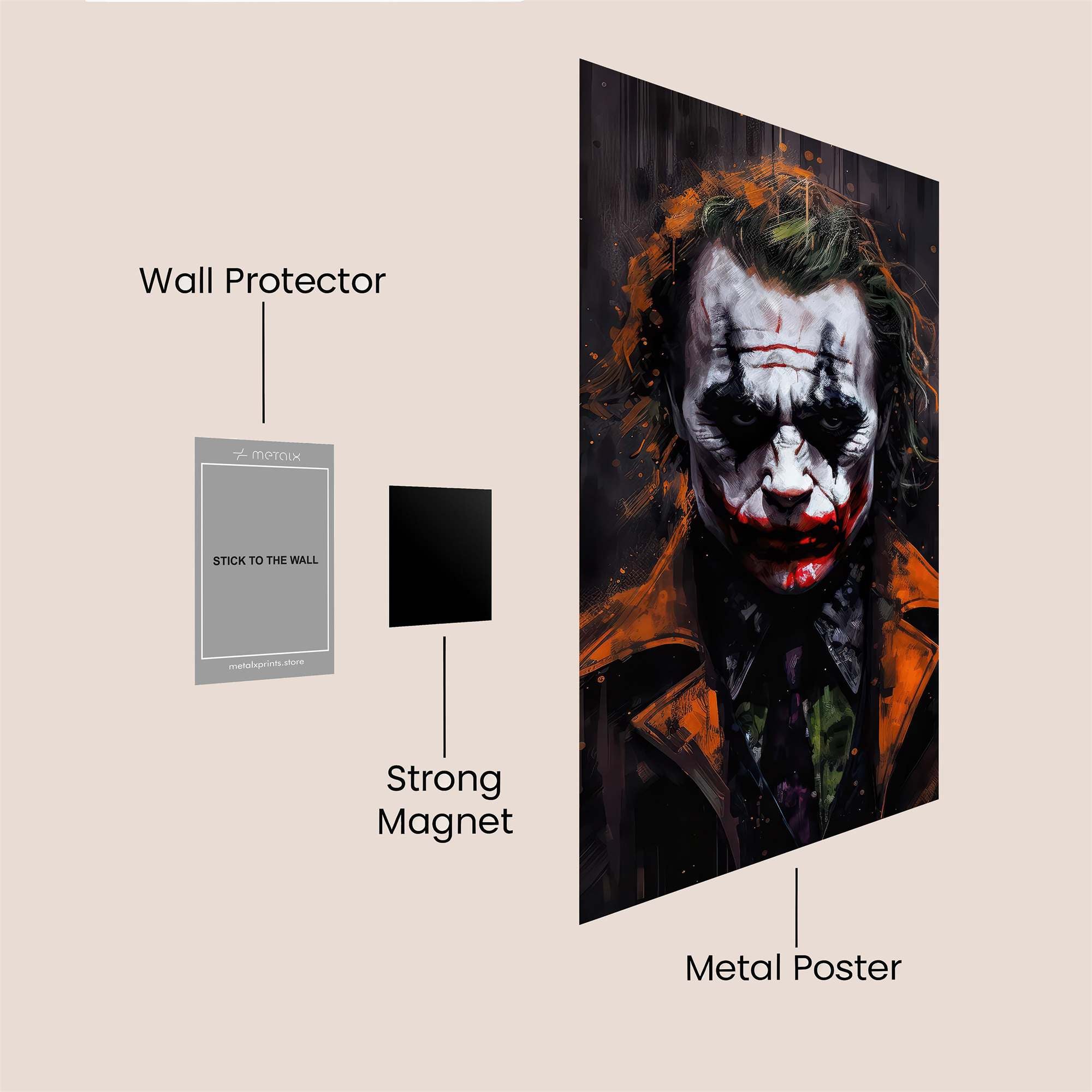 Joker Gloom Safe Wall Magnetic / M