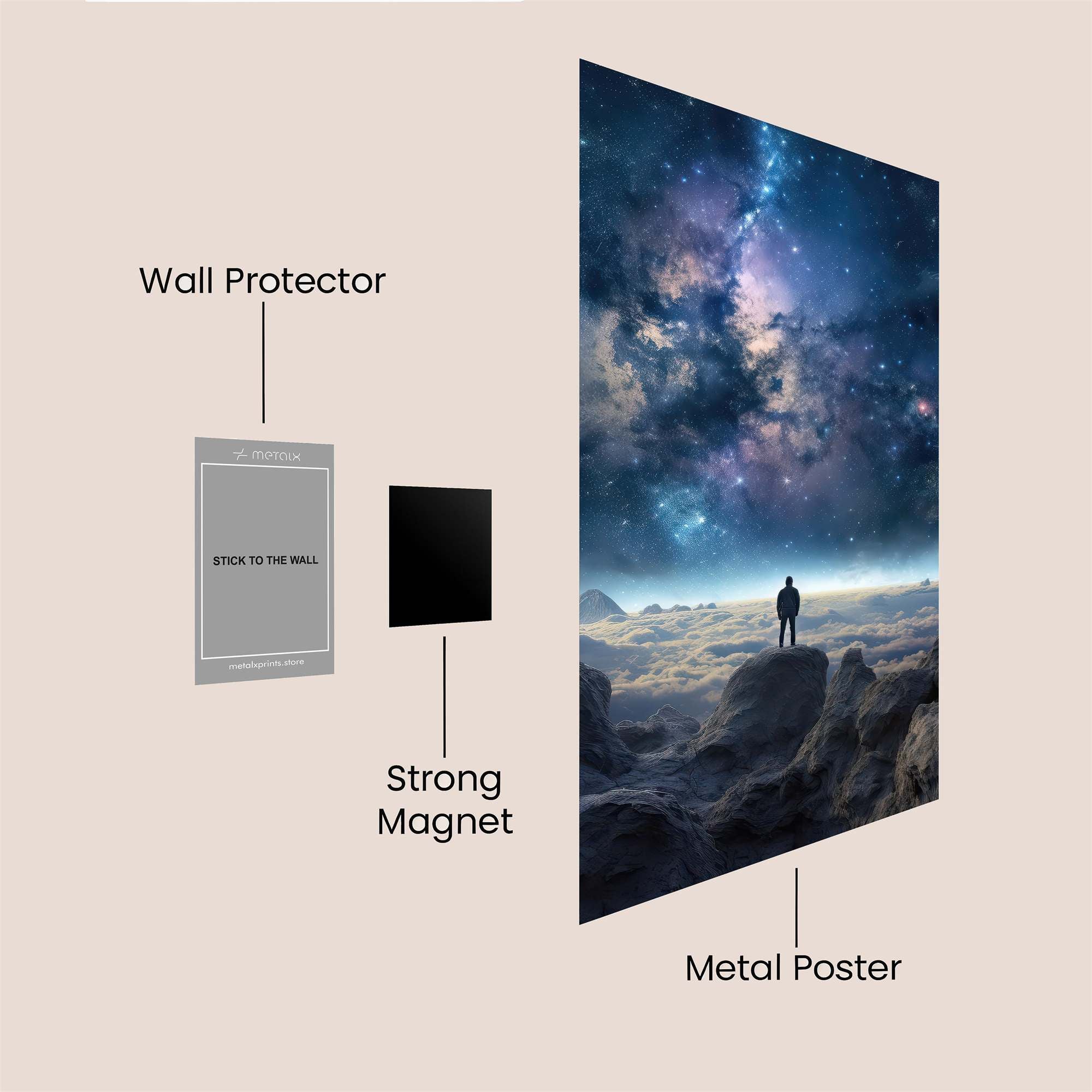 Cosmic Solitude Safe Wall Magnetic / M
