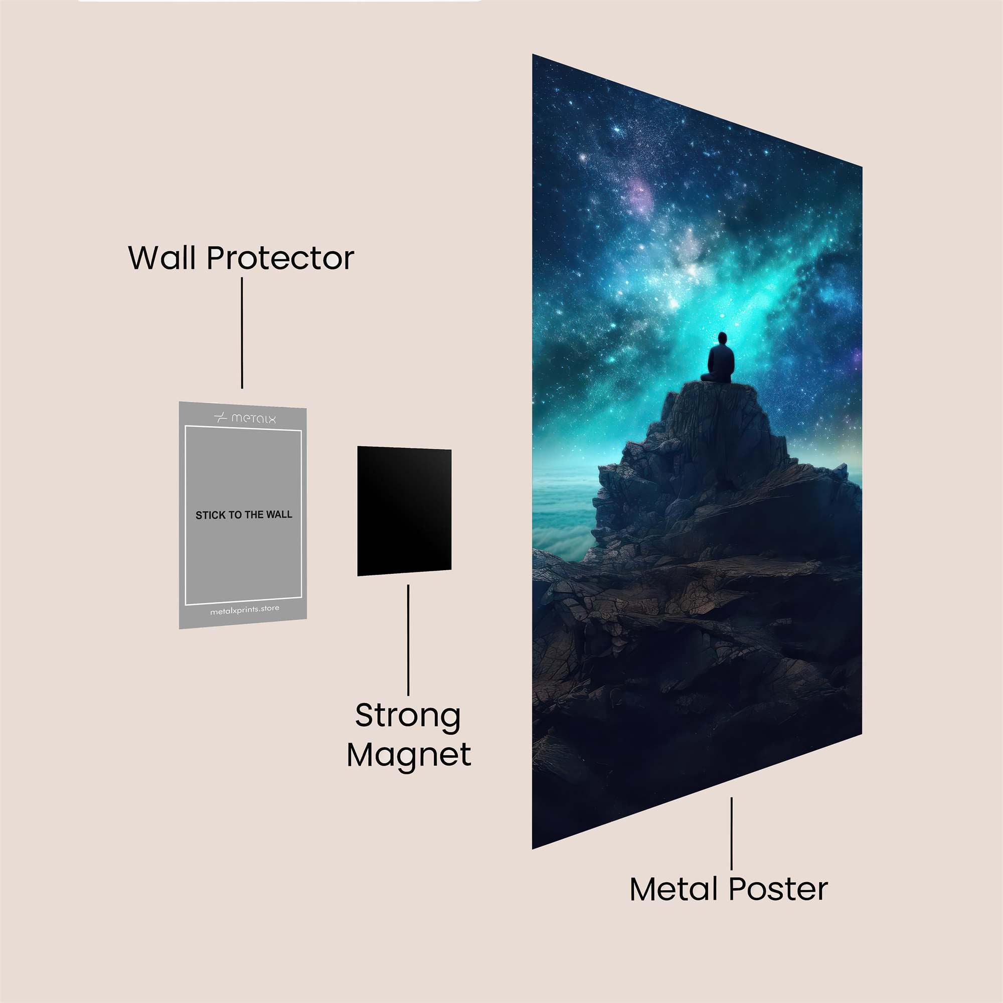 Cosmic Serenity Safe Wall Magnetic / M