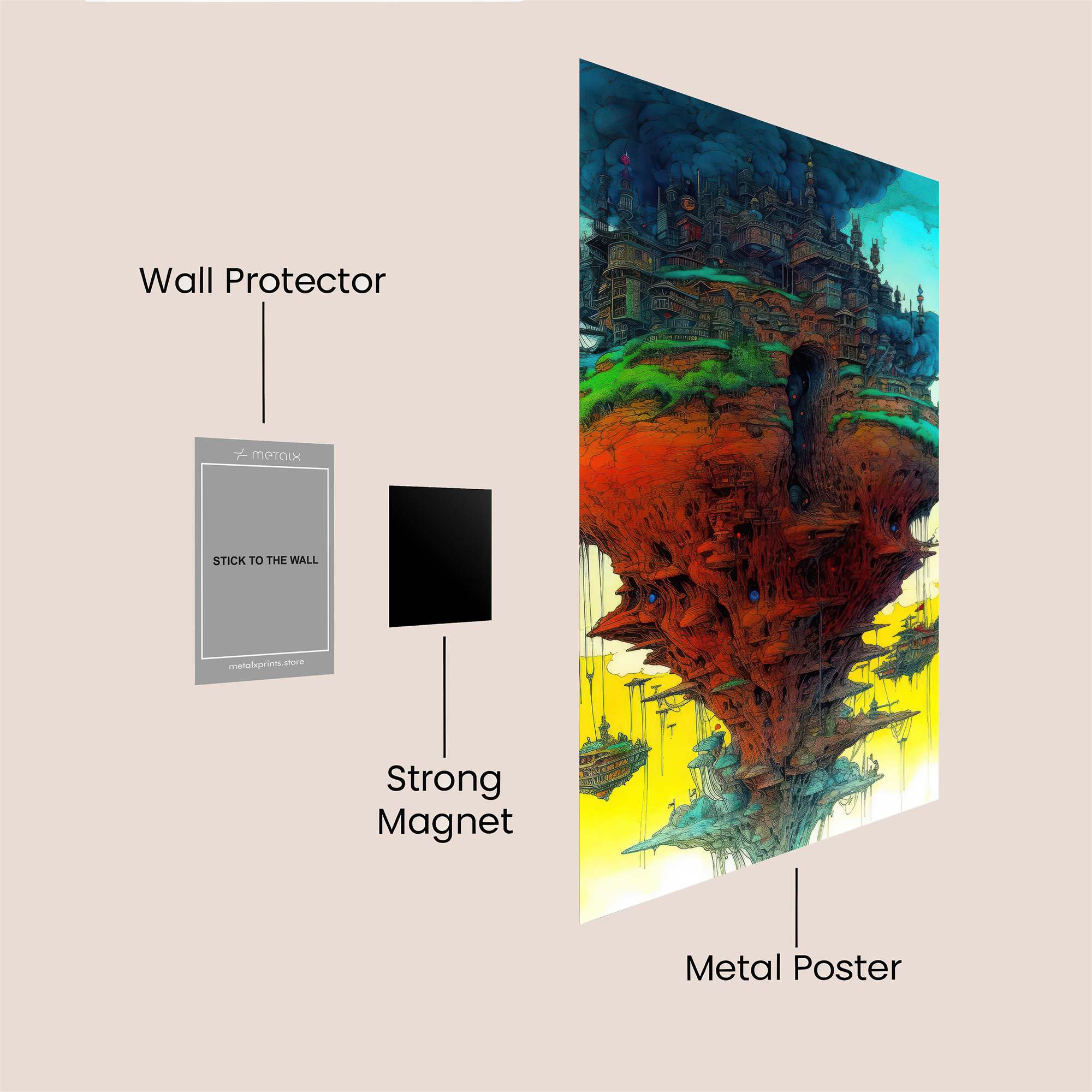 Castle Dreamscape Safe Wall Magnetic / M