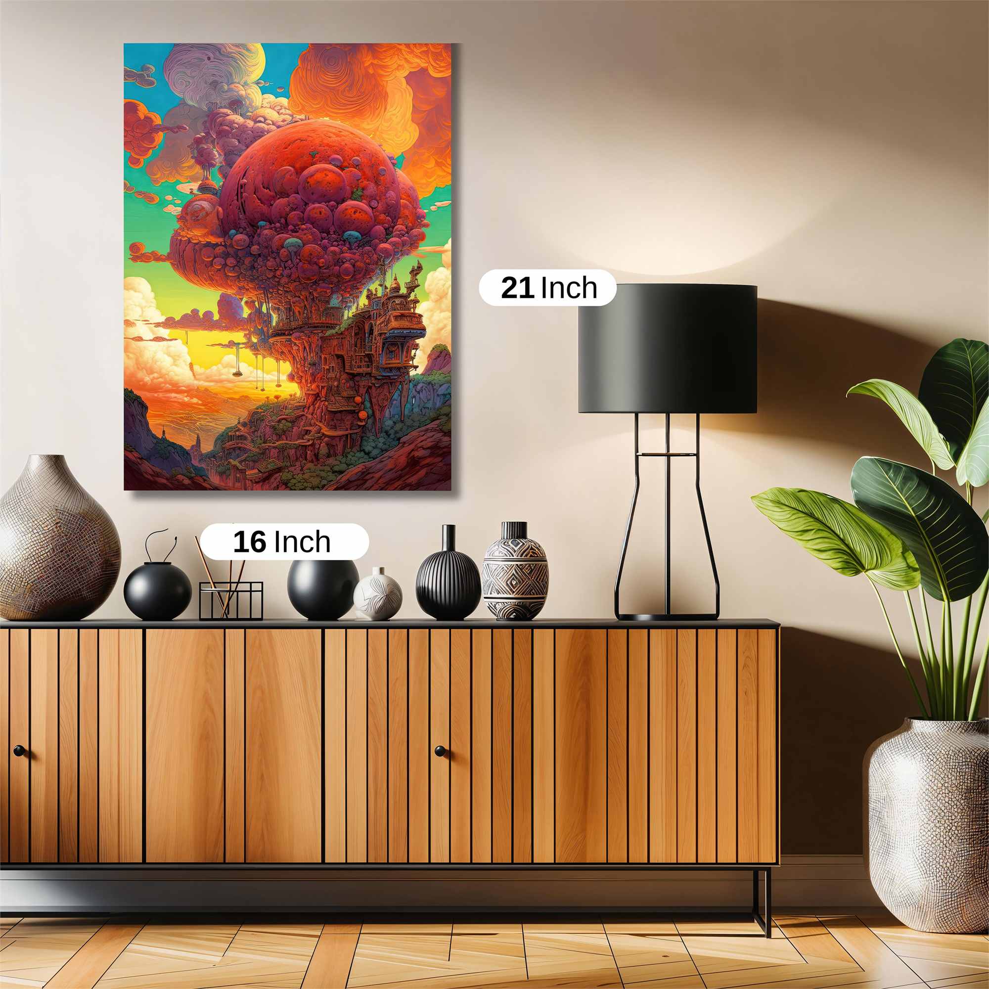 Mushroom Euphoria Safe Wall Magnetic / M
