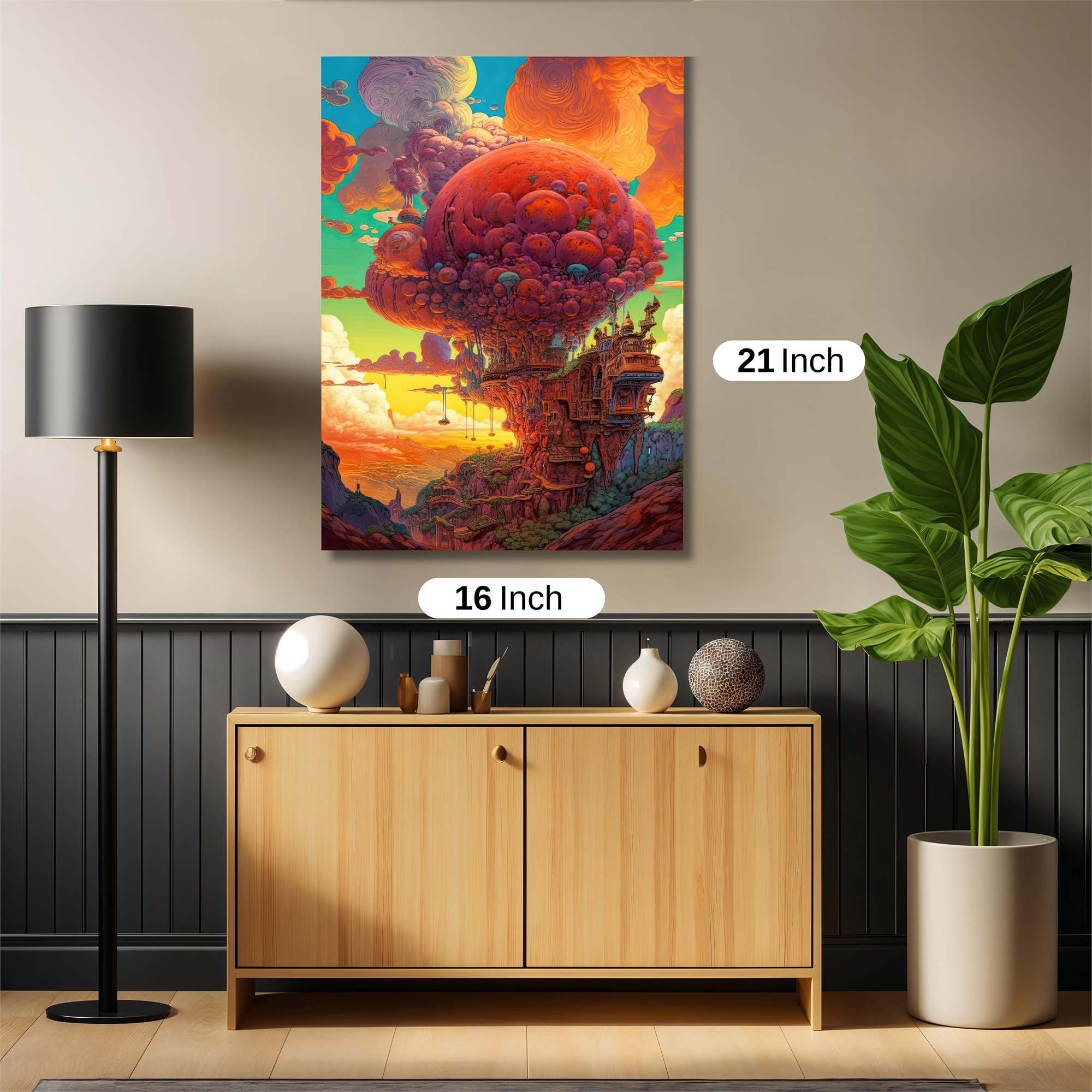 Mushroom Euphoria Safe Wall Magnetic / M
