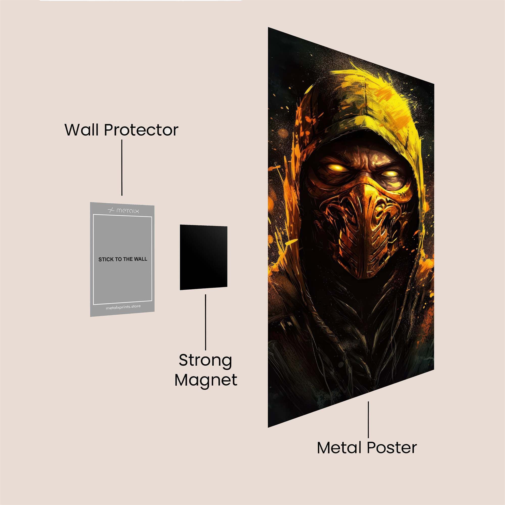 Scorpion Fiery Safe Wall Magnetic / M