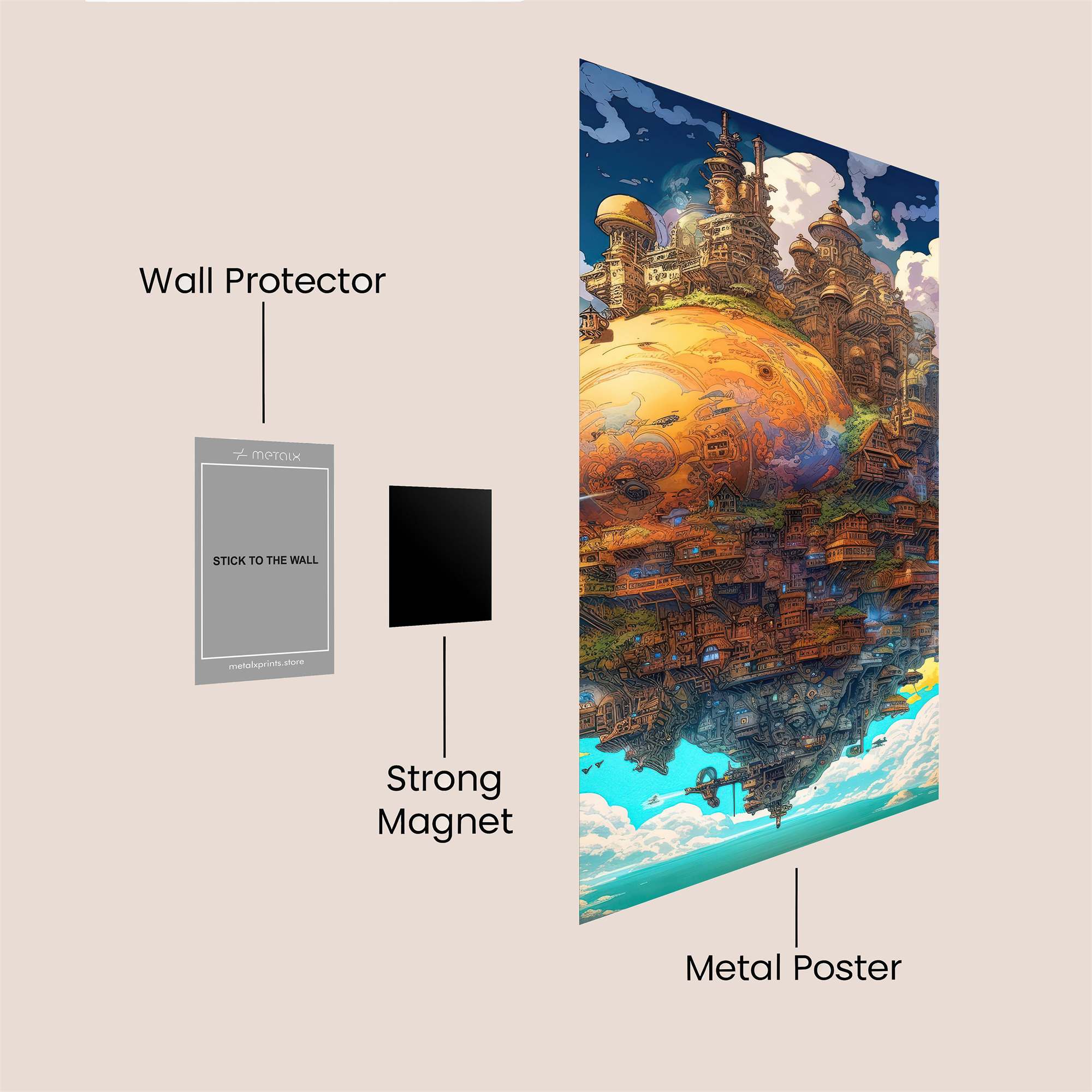 Castle Dreamscape Safe Wall Magnetic / M