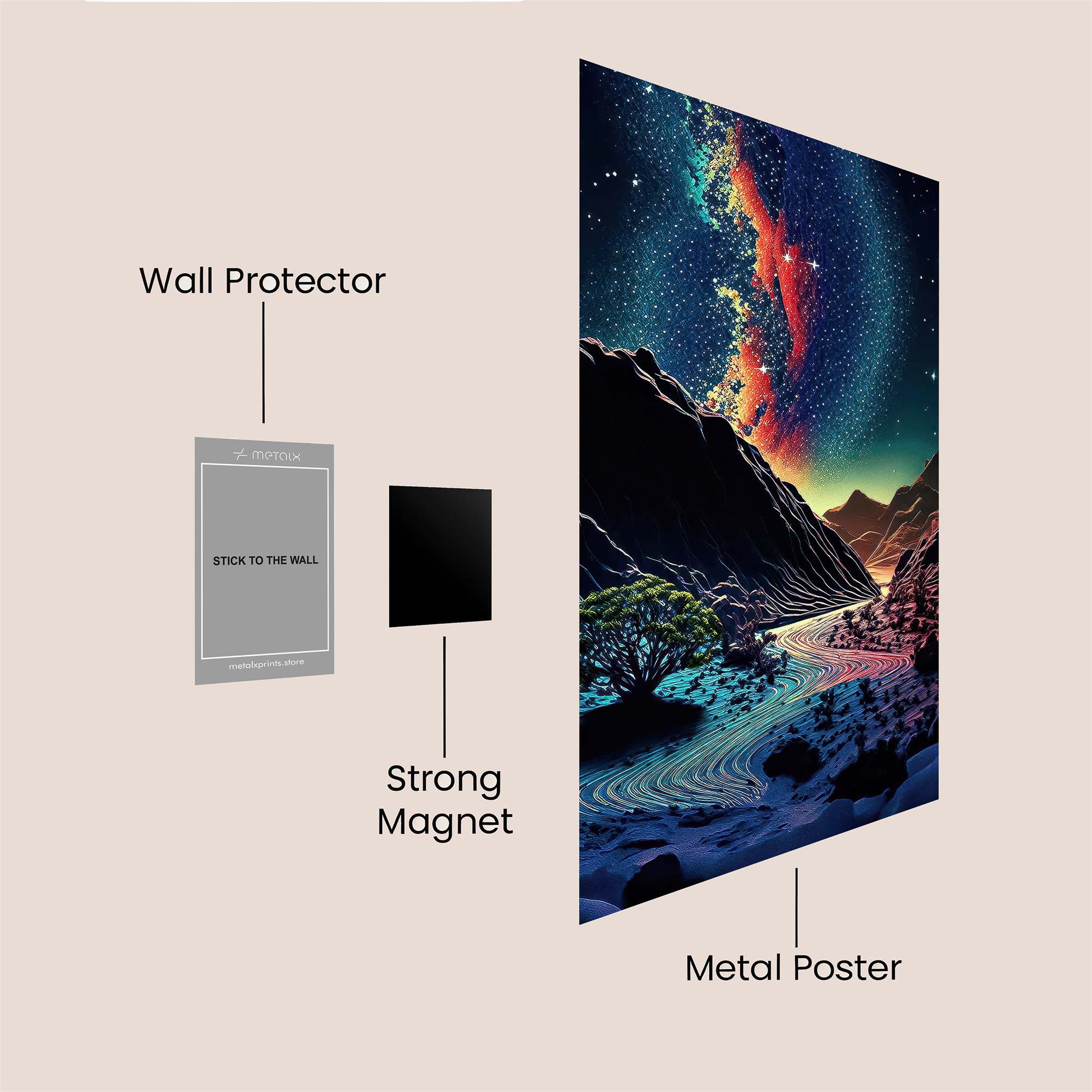 Milkyway Dreamscape Safe Wall Magnetic / M