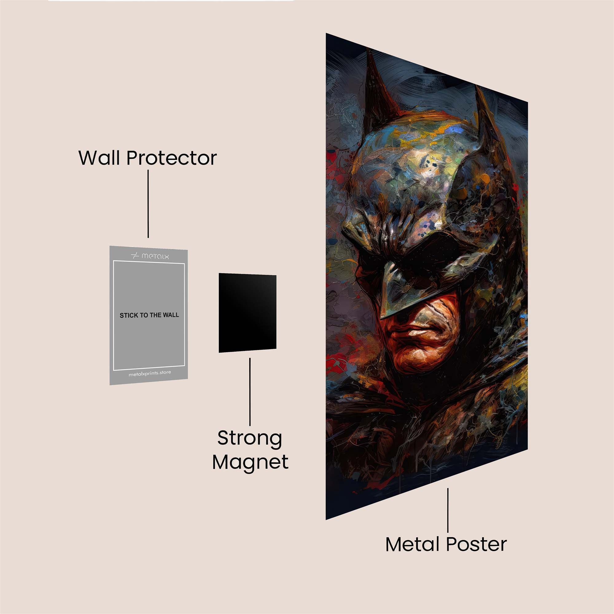 Batman Brooding Safe Wall Magnetic / M