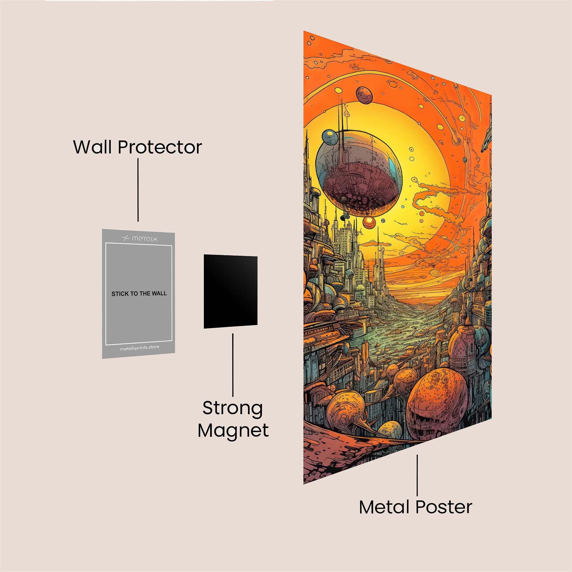 Celestial Dreamscape Safe Wall Magnetic / M