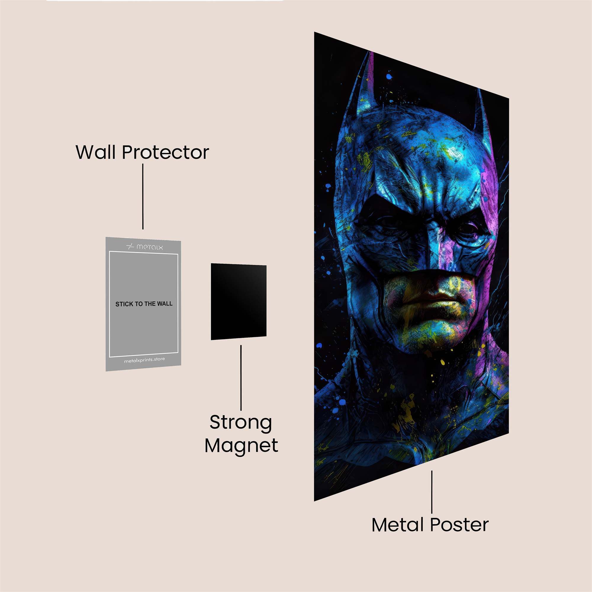 Batman Radiant Safe Wall Magnetic / M