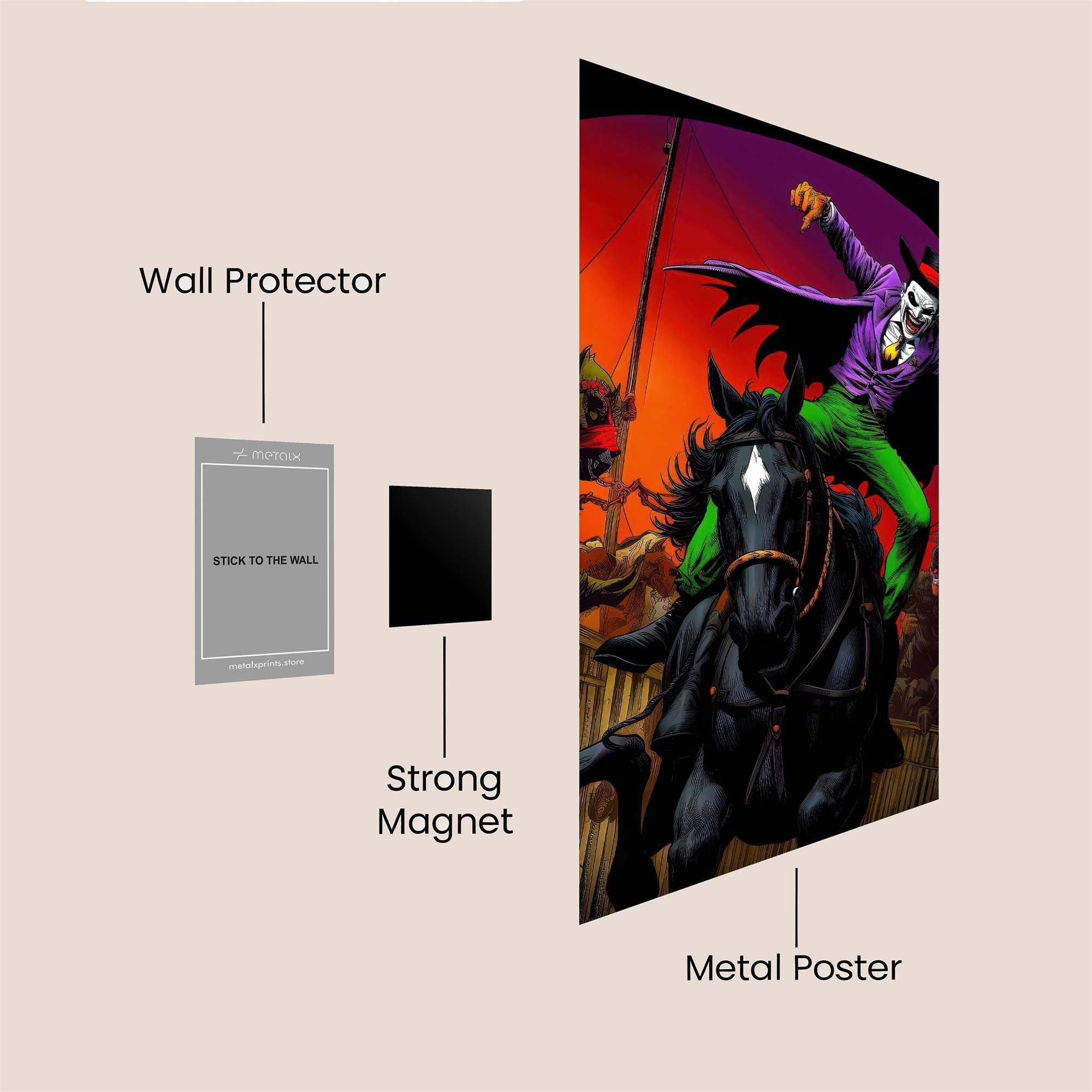 Joker Rampage Safe Wall Magnetic / M