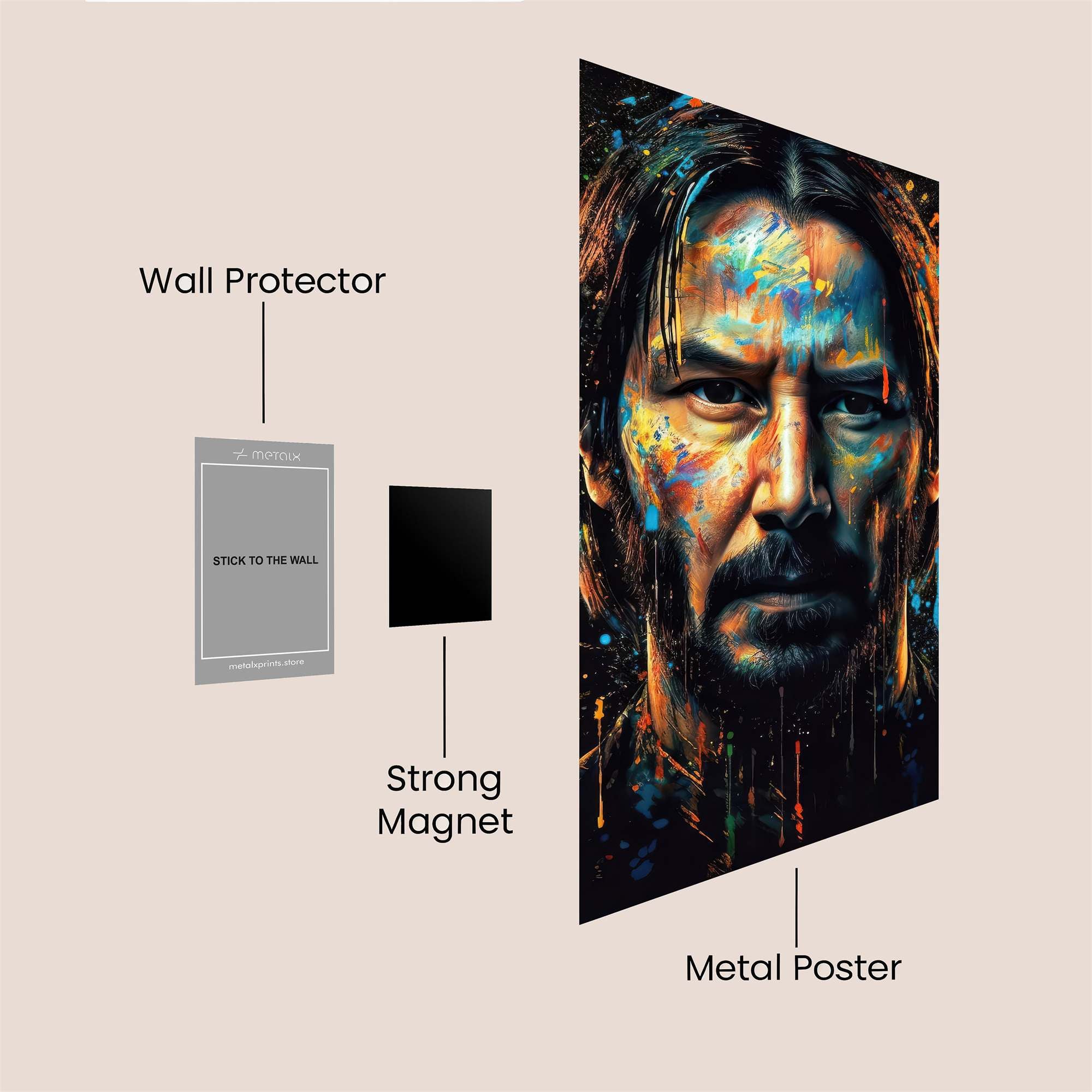Keanu Vibrant Safe Wall Magnetic / M