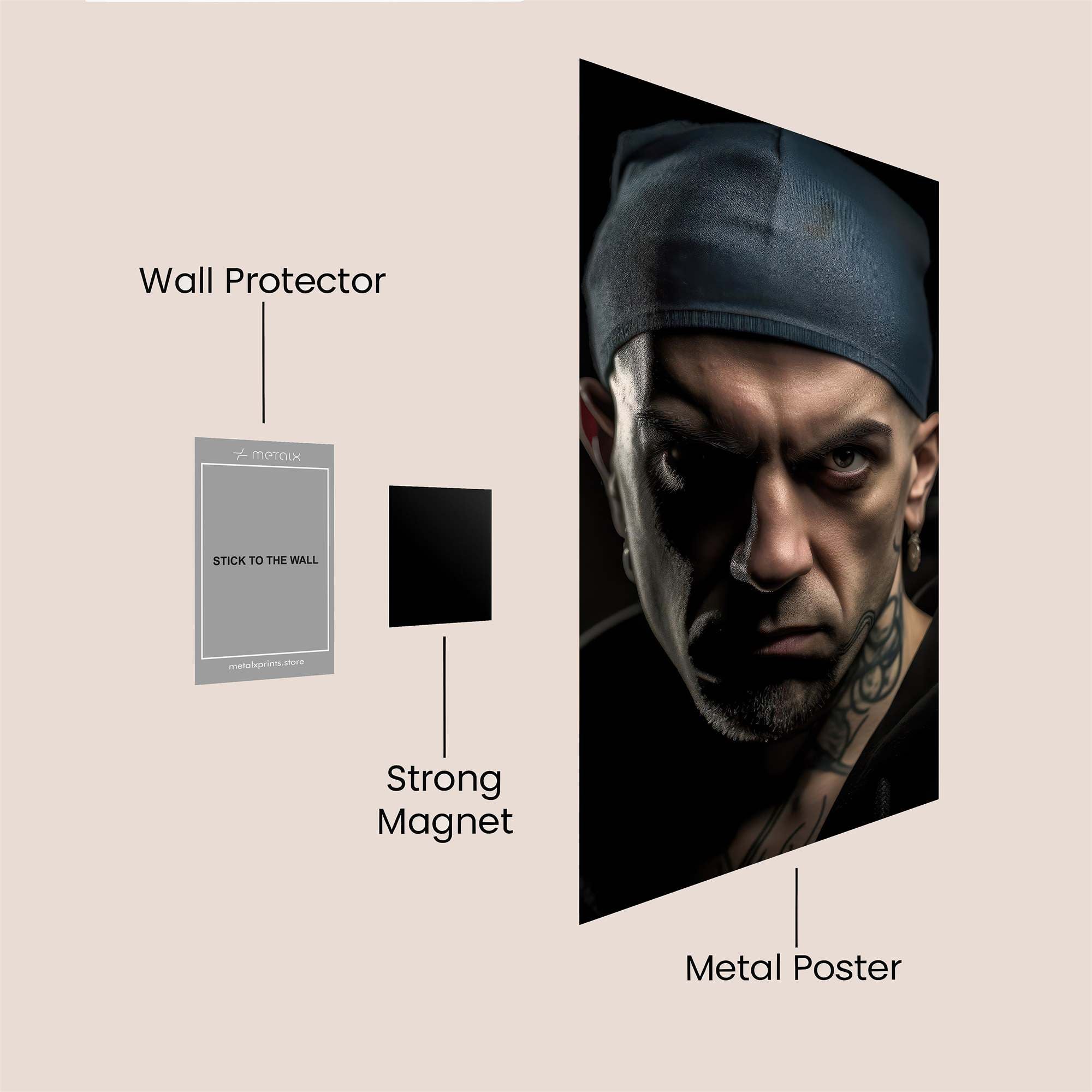 Shadowed Intensity Safe Wall Magnetic / M