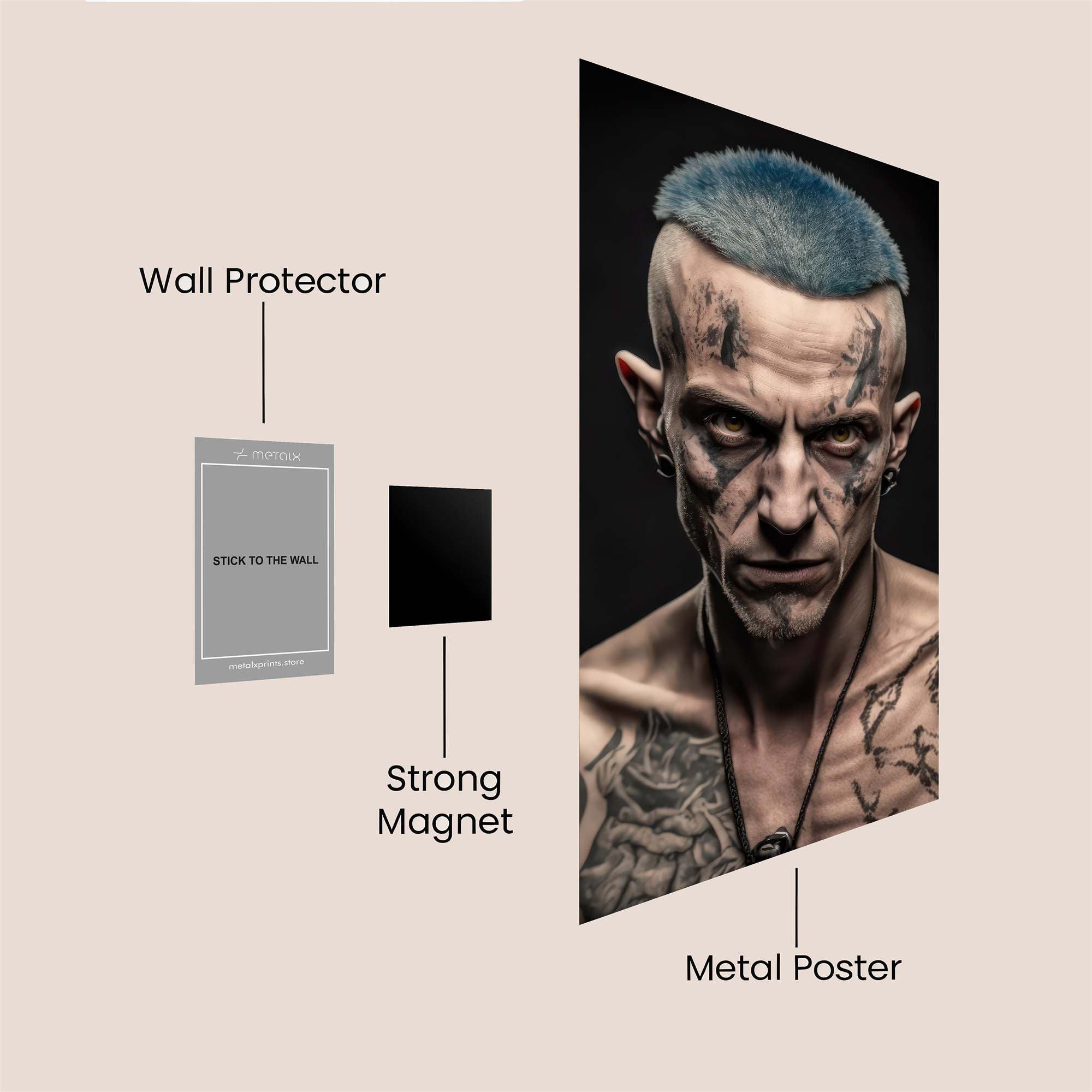Cyberpunk Intensity Safe Wall Magnetic / M