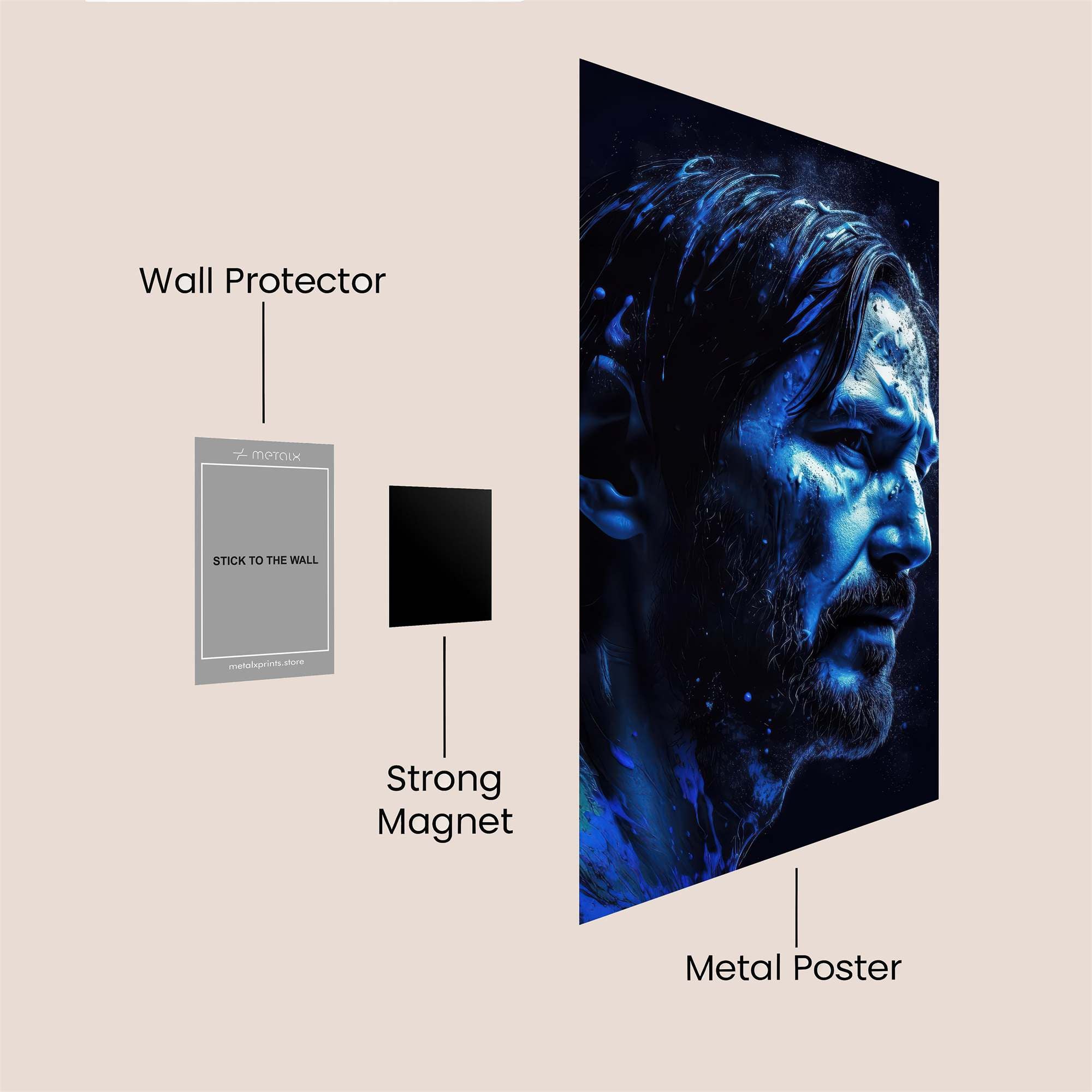 Keanu Cosmic Safe Wall Magnetic / M