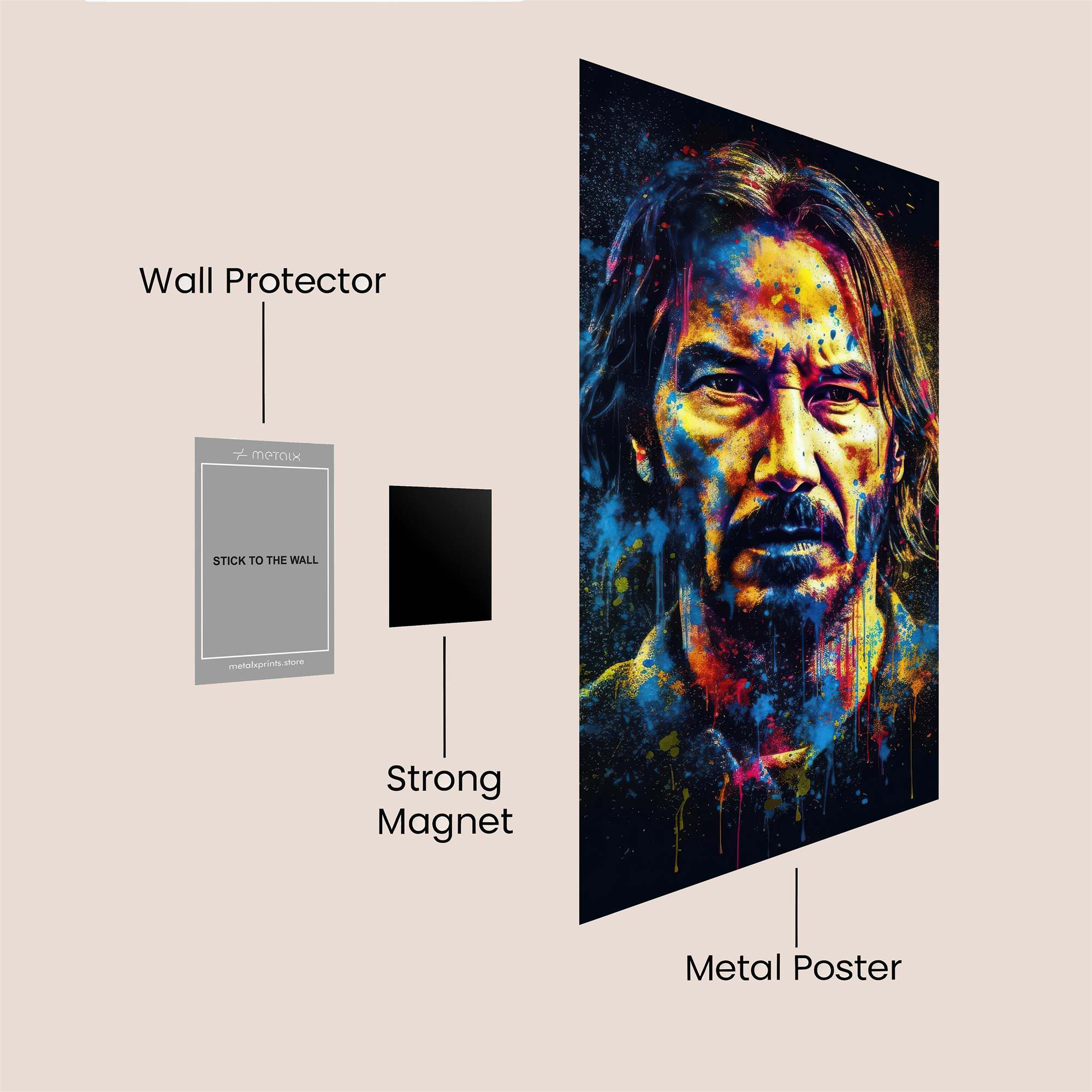 Reeves Vibrant Safe Wall Magnetic / M