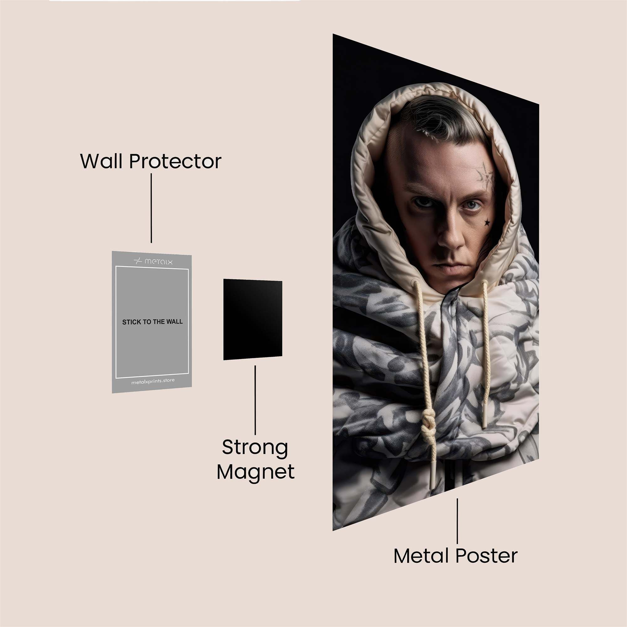 Tattooed Enigma Safe Wall Magnetic / M