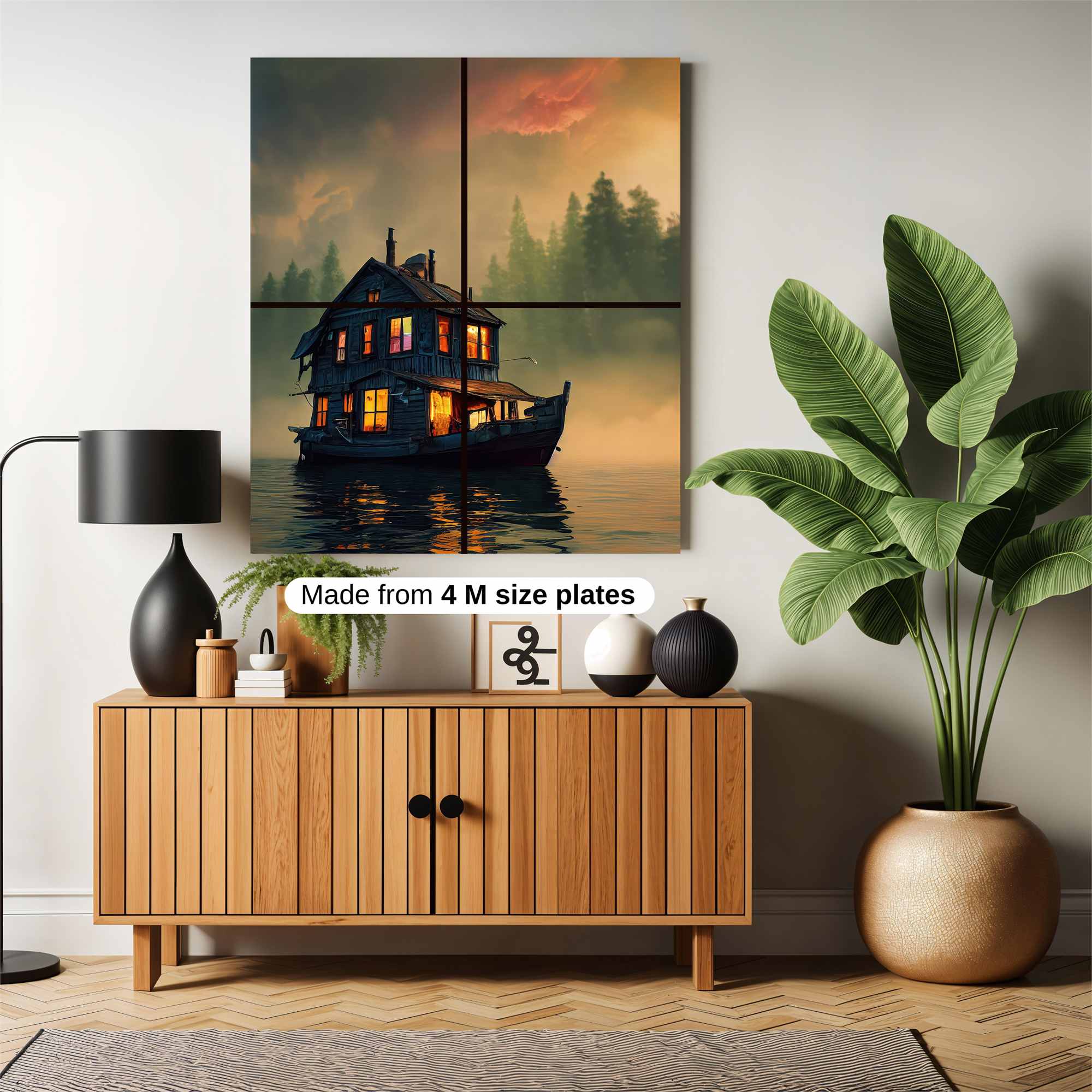 Houseboat Harmony Safe Wall Magnetic / M
