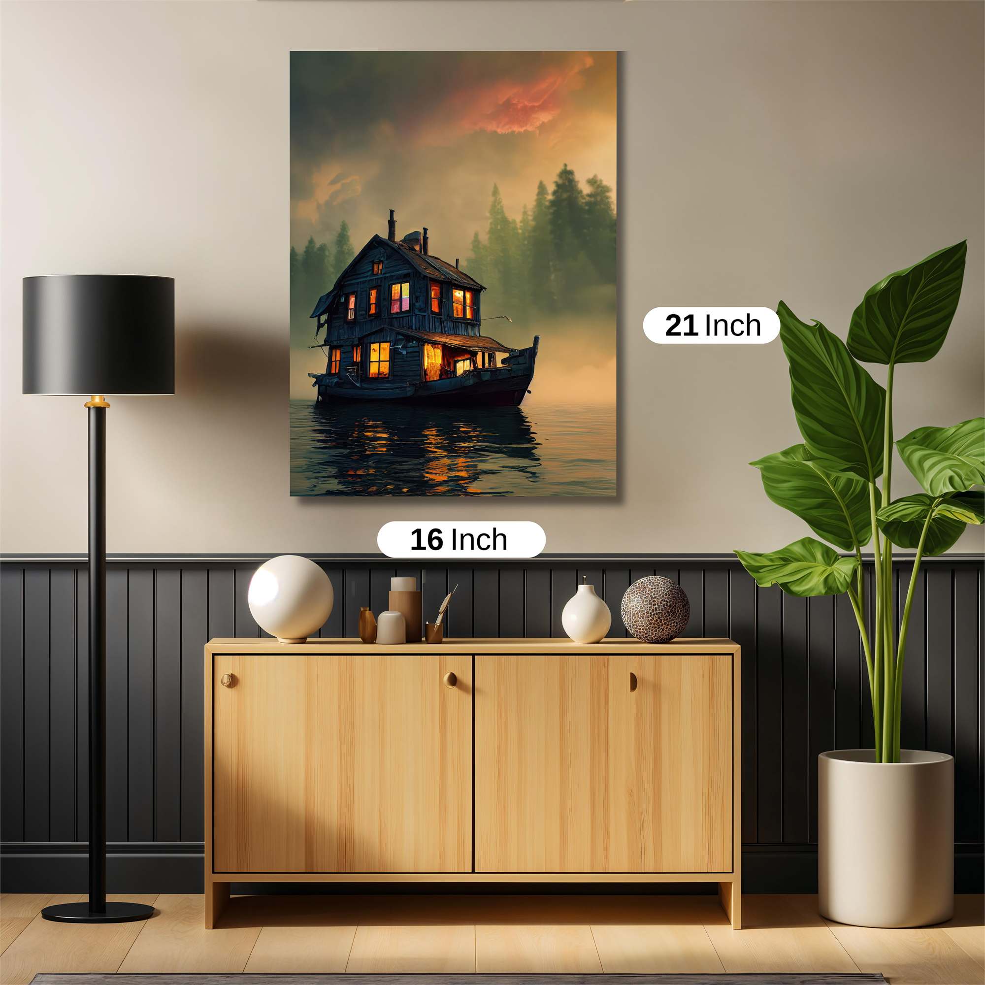 Houseboat Harmony Safe Wall Magnetic / M