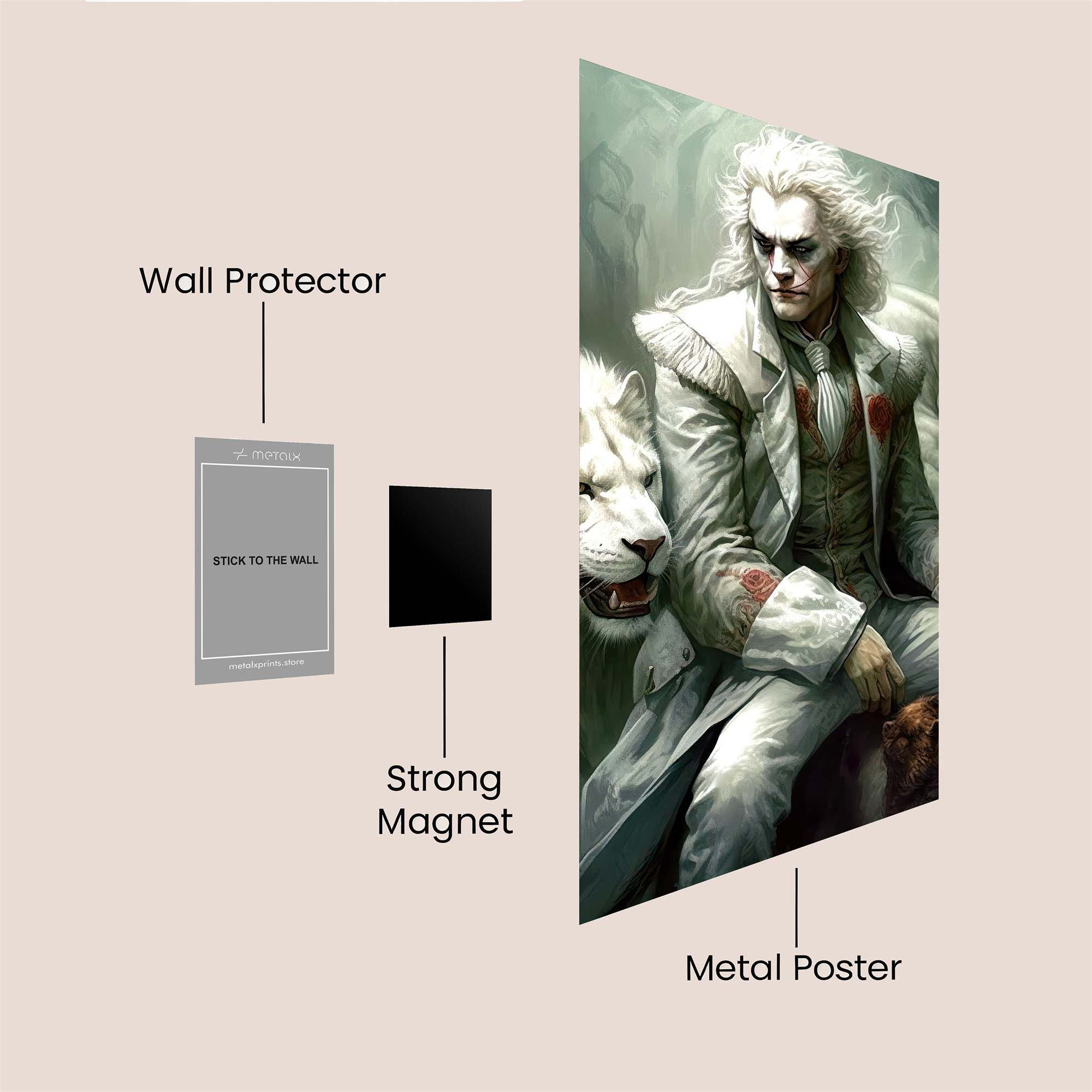 Jester Sombre Safe Wall Magnetic / M