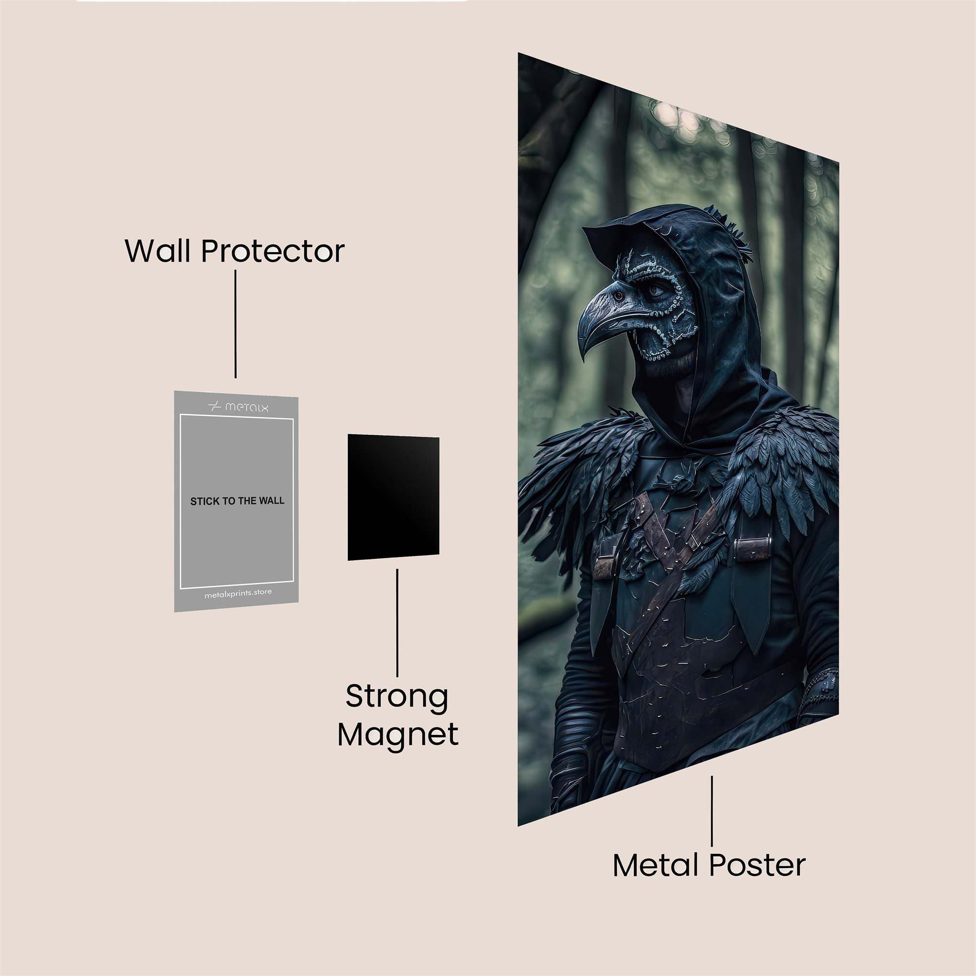 Raven Enigma Safe Wall Magnetic / M