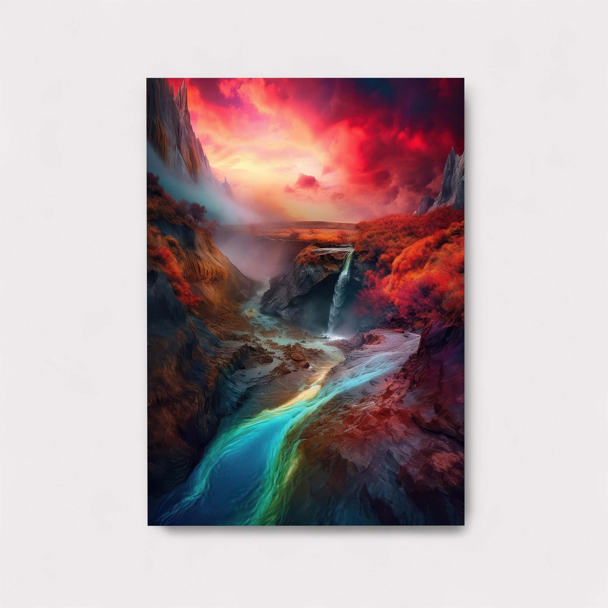 Crimson Serenity Safe Wall Magnetic / M