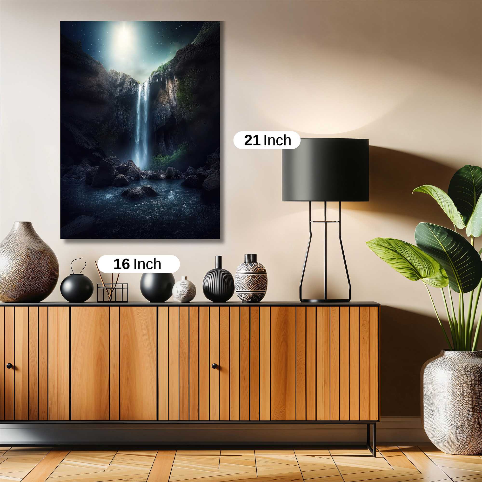 Moonlit Cascade Safe Wall Magnetic / M