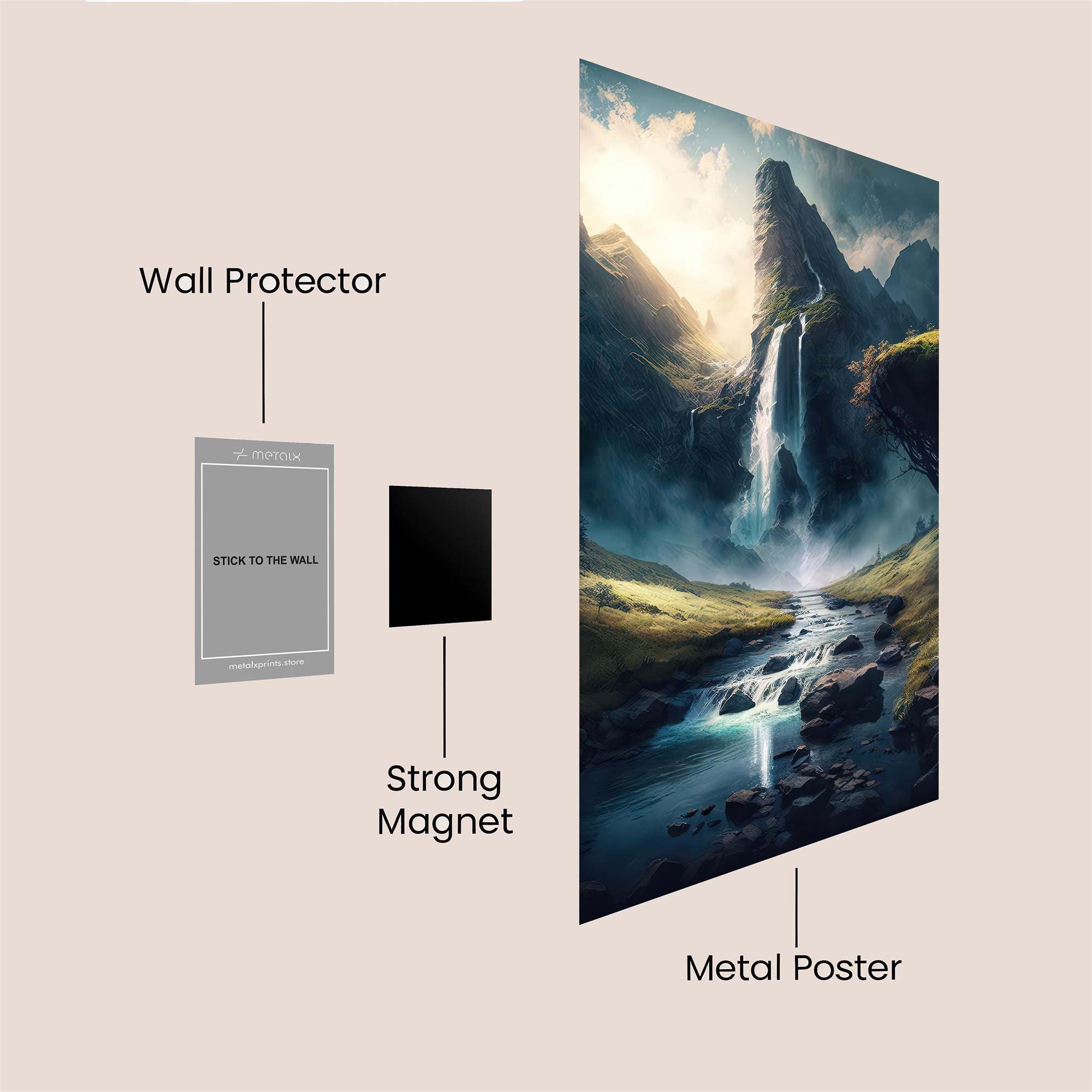 Mystic Cascade Safe Wall Magnetic / M