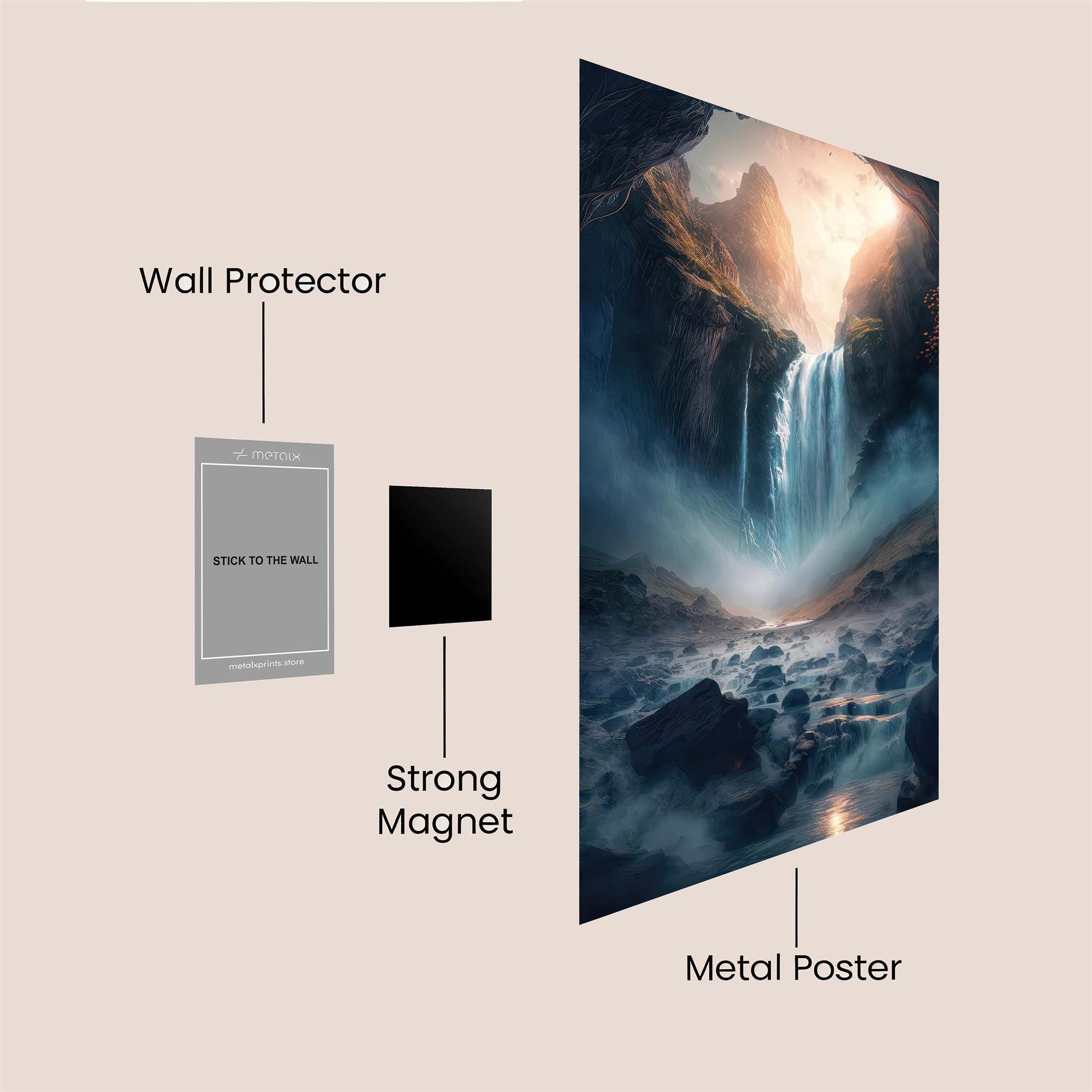 Cavernous Serenity Safe Wall Magnetic / M