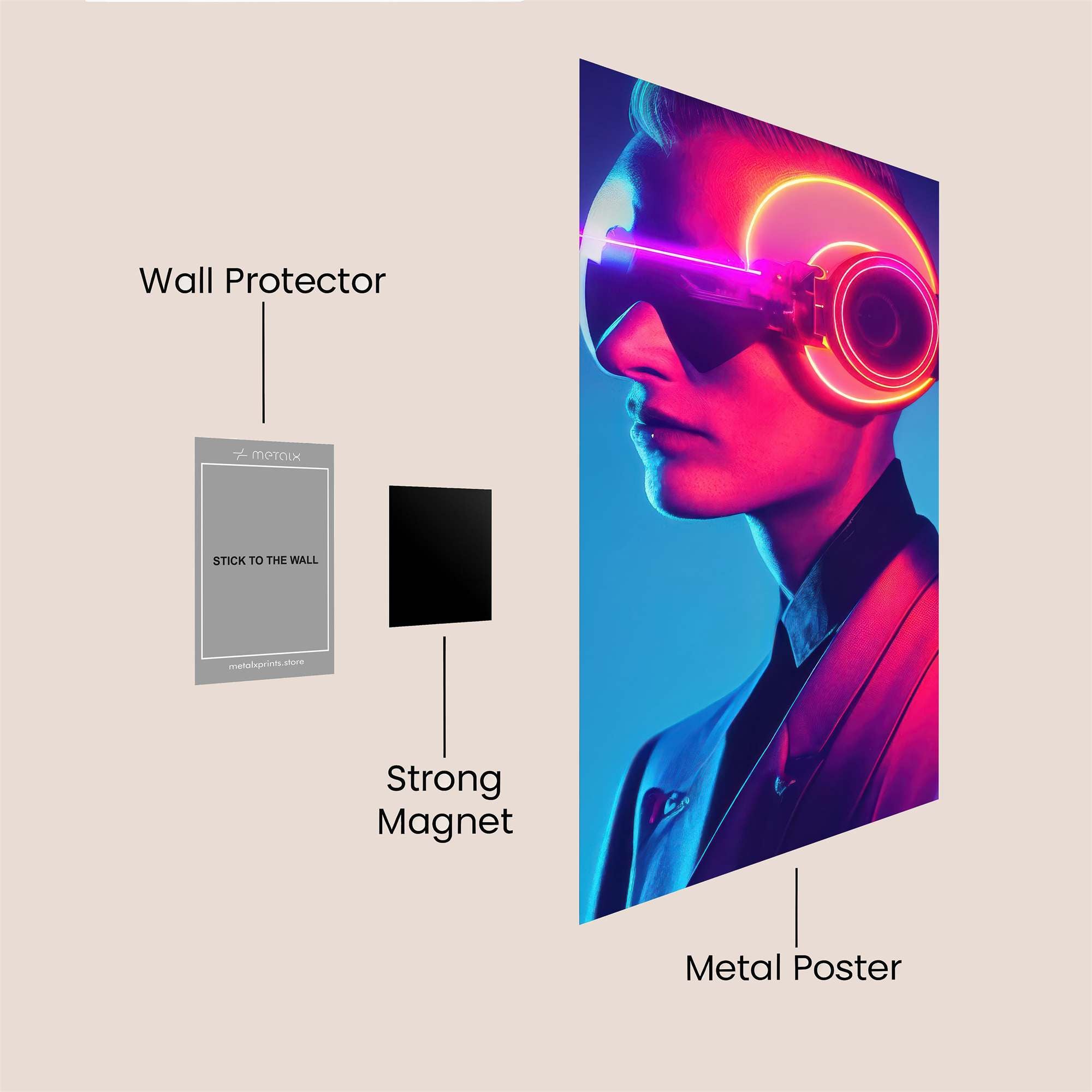 Cyber Pulse Safe Wall Magnetic / M