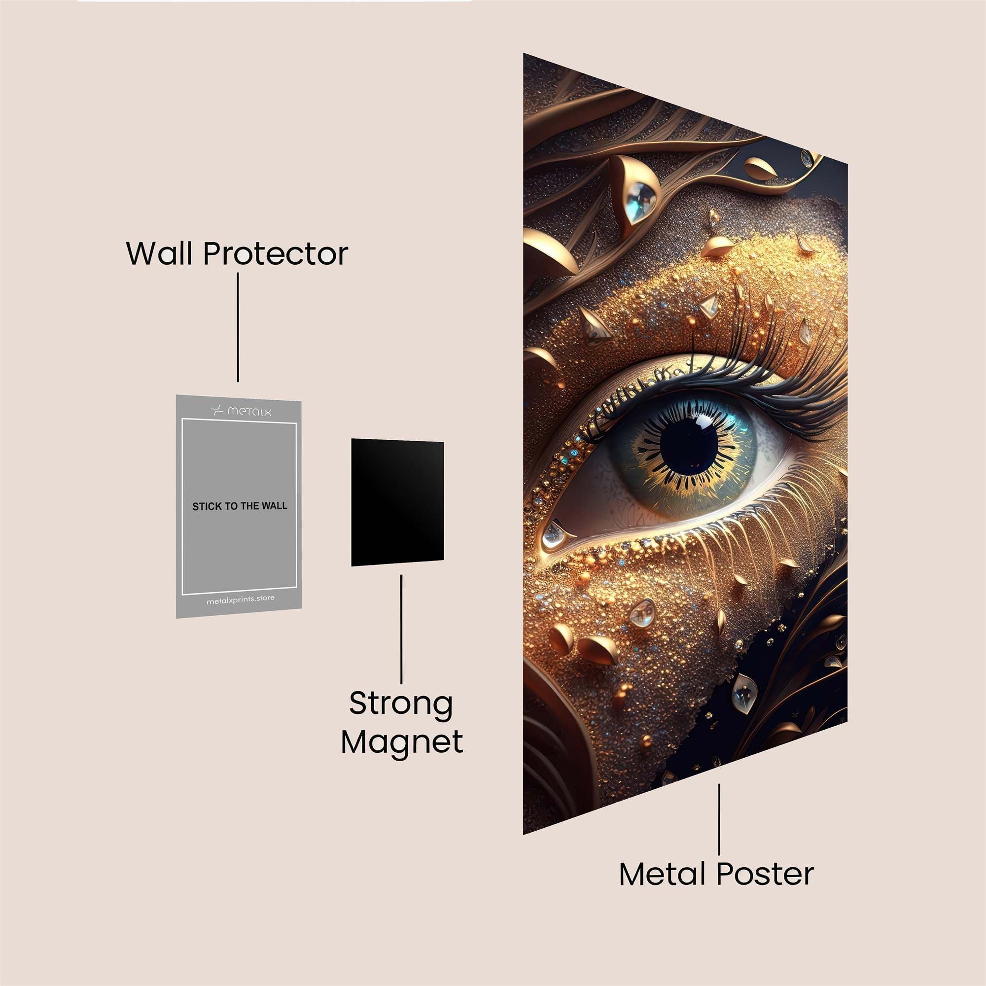 Gaze Enigmatic Safe Wall Magnetic / M