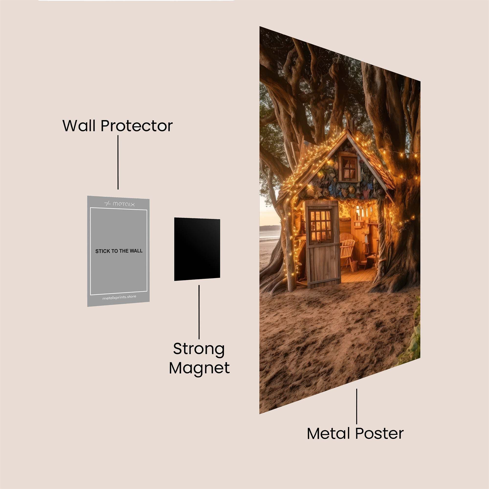 Treehouse Tranquil Safe Wall Magnetic / M
