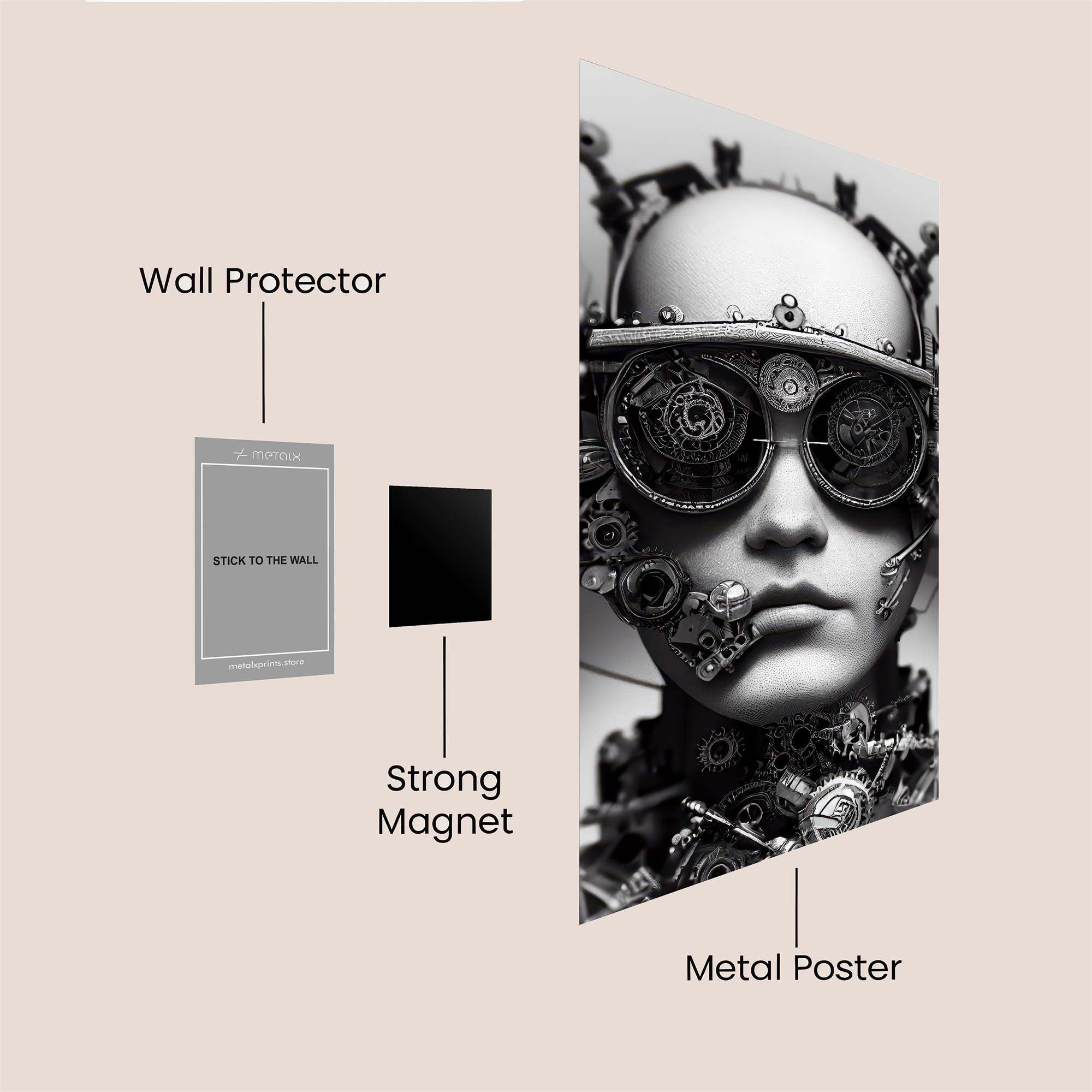 Cyber Enigma Safe Wall Magnetic / M